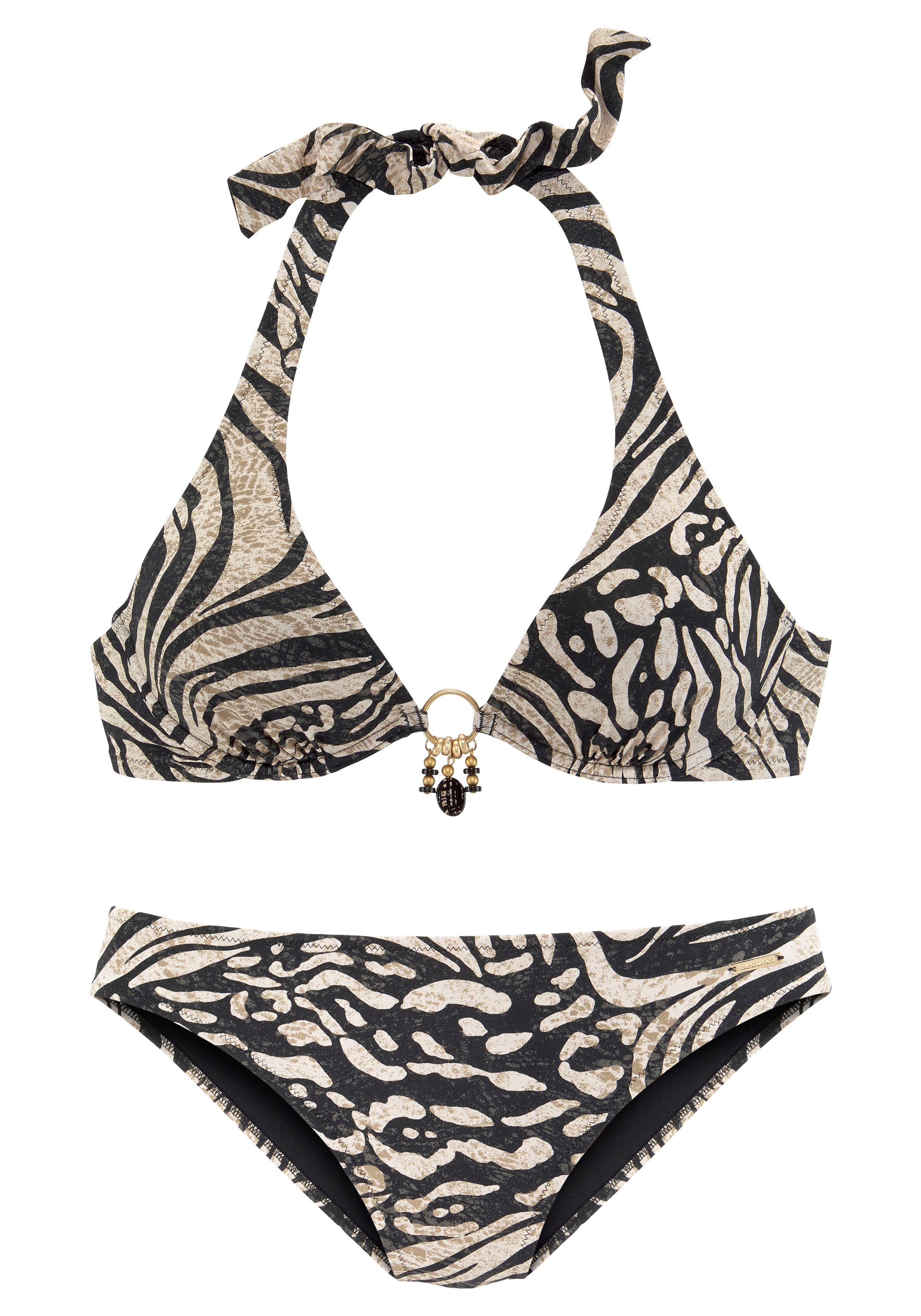 Bruno Banani Bügel-Bikini in trendigem Animalprint