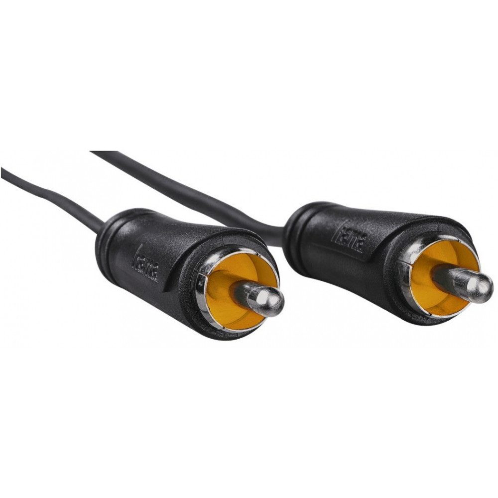 Hama Hama Audio-Kabel 3m Cinch-Stecker schwarz Audio- & Video-Adapter Cinch-Stecker zu Cinch-Stecker zu Cinch-Stecker