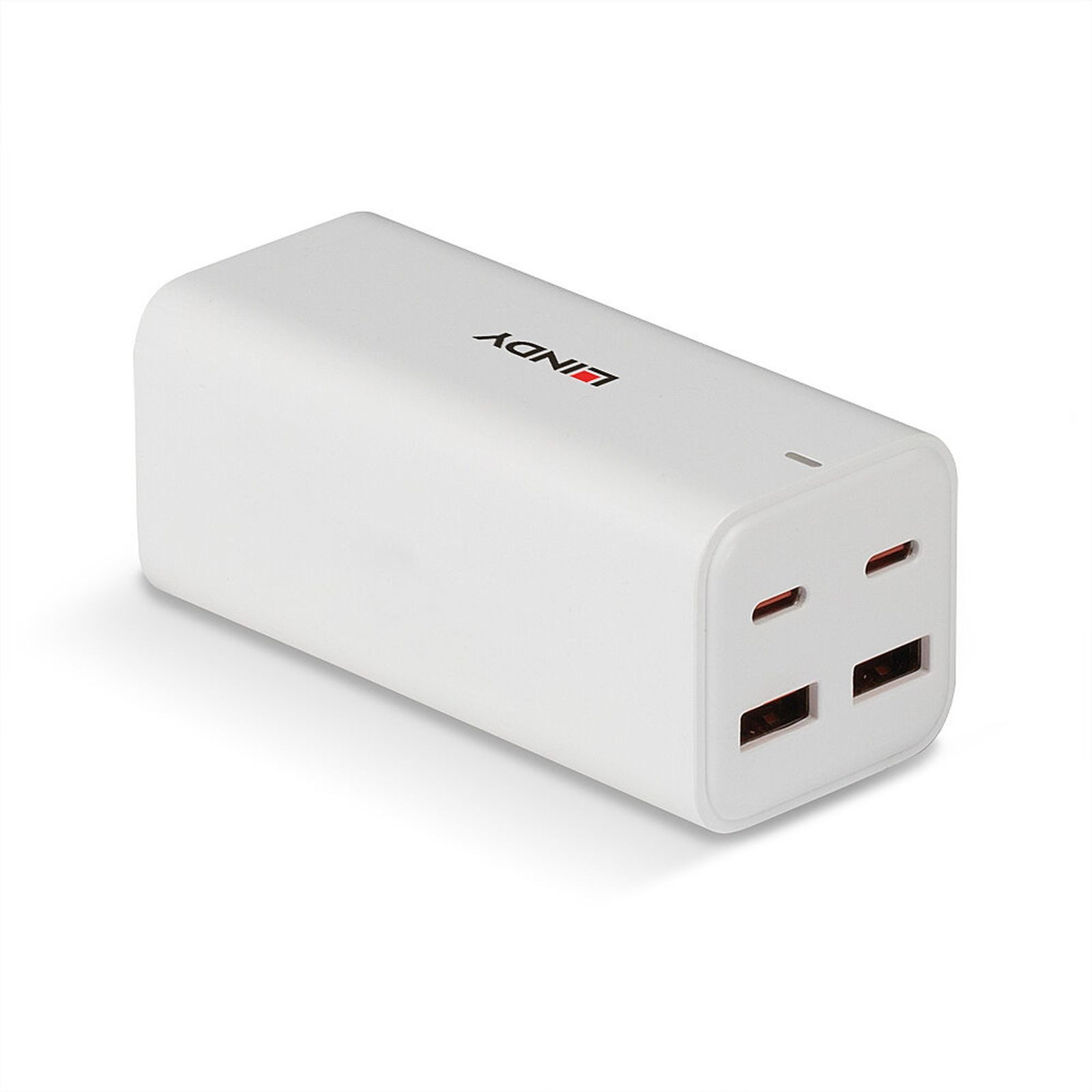 Lindy Netzteil - 100 Watt - 5 A - Power Delivery 3.0 + PPS, GaNFast - 4 Ausg Smartphone-Ladegerät