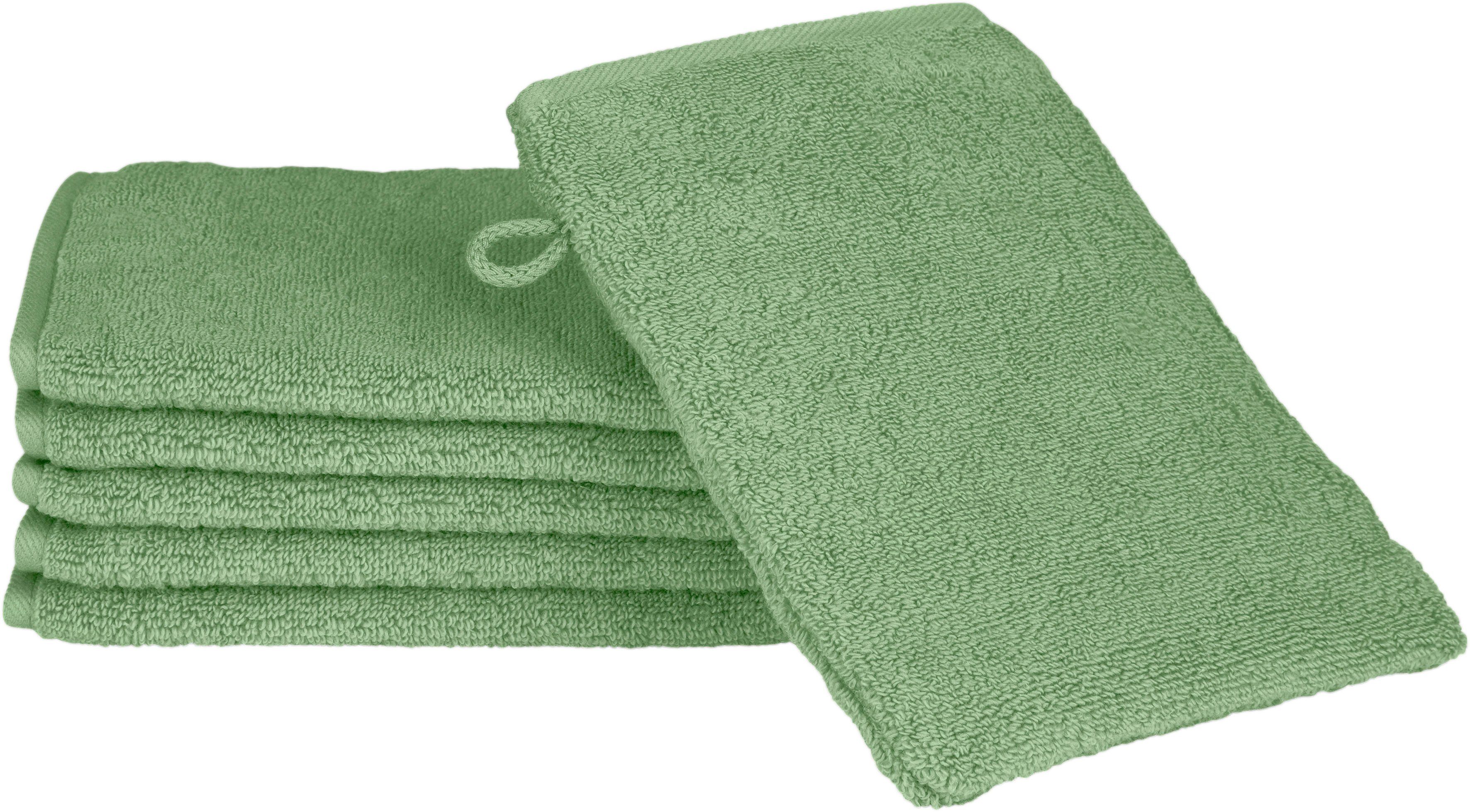 ROSS Waschhandschuh Sensual Skin, (6-St), mit Aloe-Vera-Öl veredelt