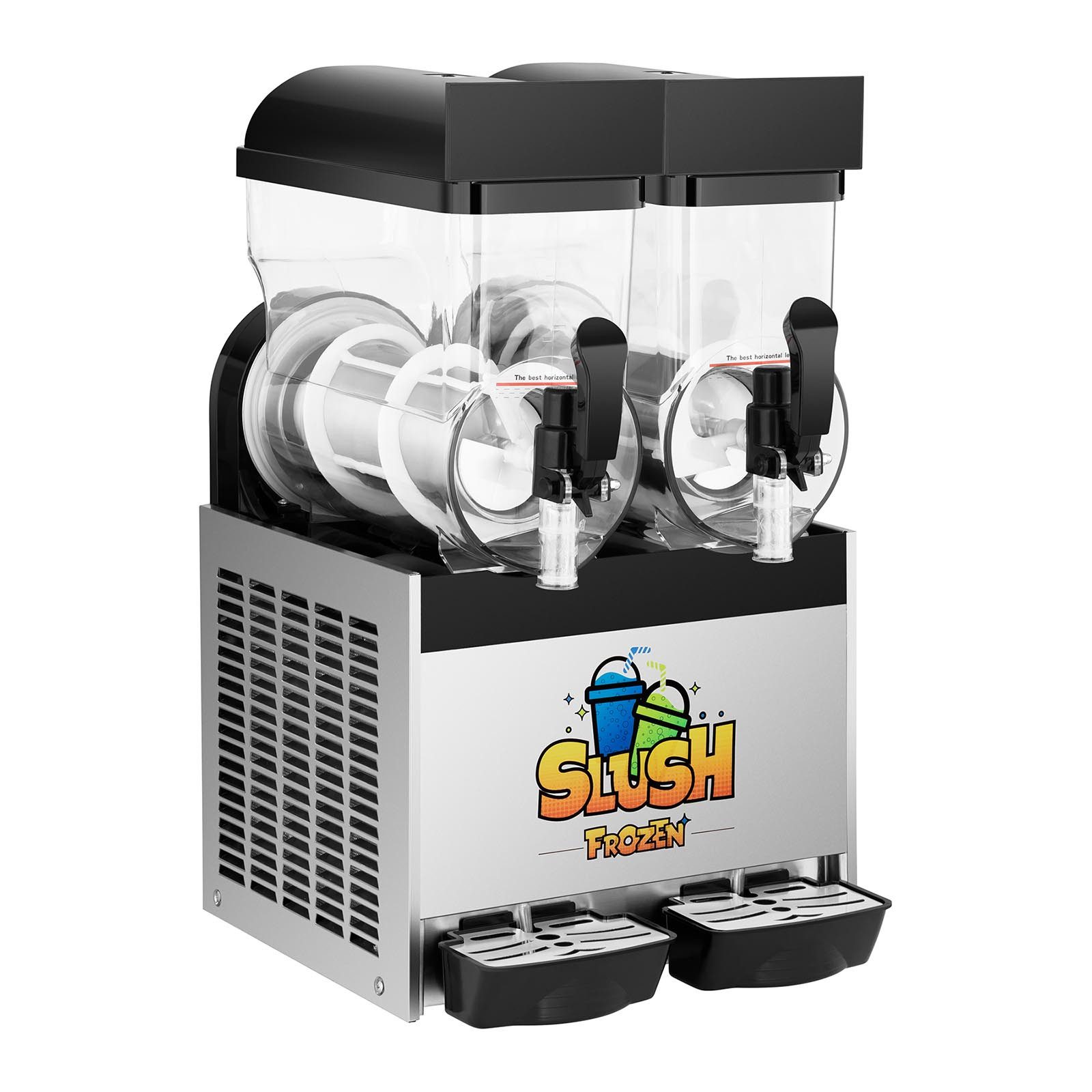 Royal Catering Slush-Eismaschine 2 x 12 L Slushmaschine Eismaschine Softeis Slusheis Gastronomie, 770 W
