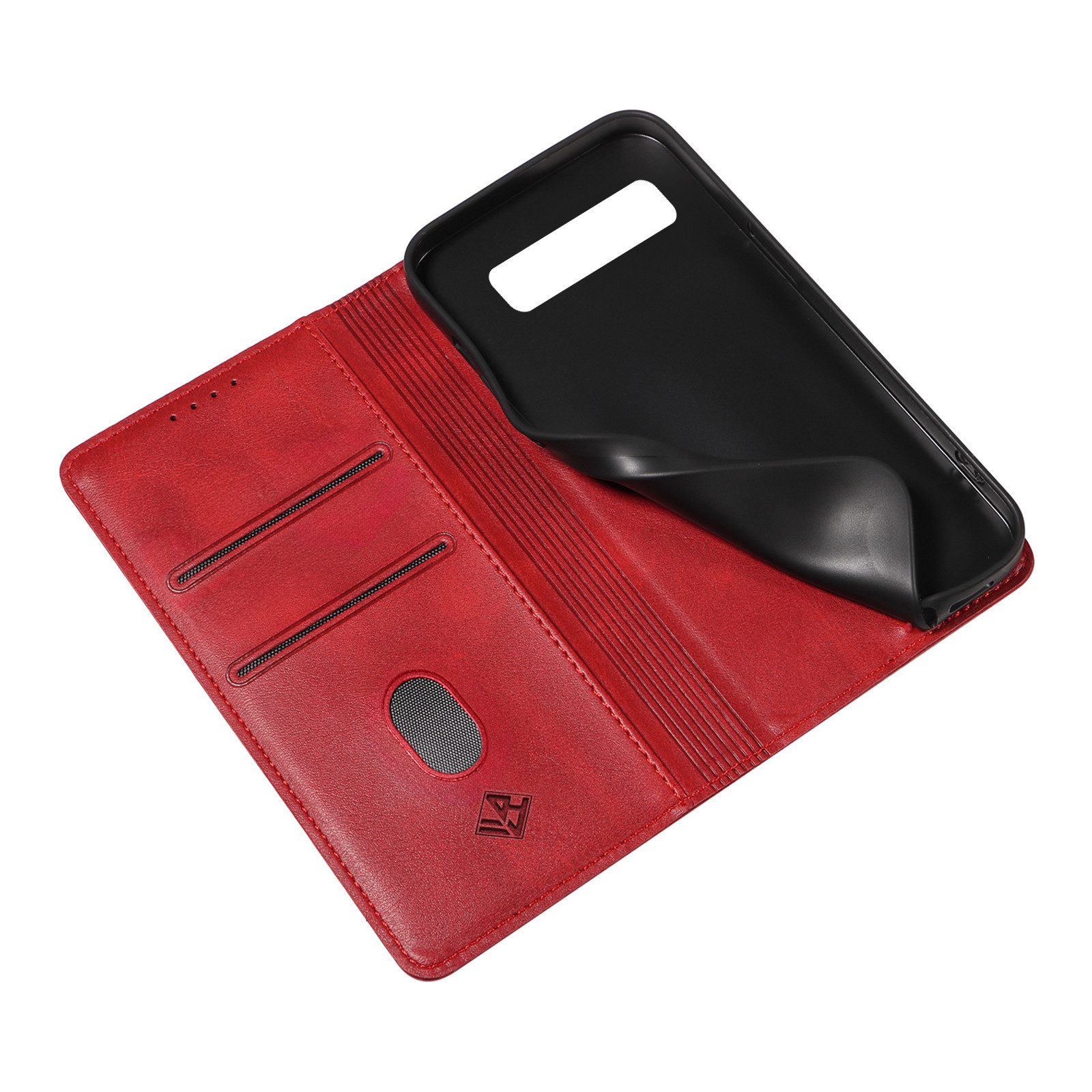 Tec-Expert Handyhülle Tasche Hülle für Samsung Galaxy S10 6.1 Zoll, 6.1", Cover Klapphülle Case mit Kartenfach Fliphülle aufstellbar