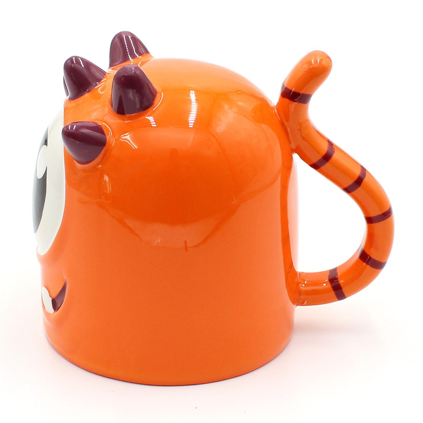 Kaffeetasse versch. Kopf Porzellan auf Dekohelden24 orange Tasse Kaffeebecher Ausführungen, Motiv