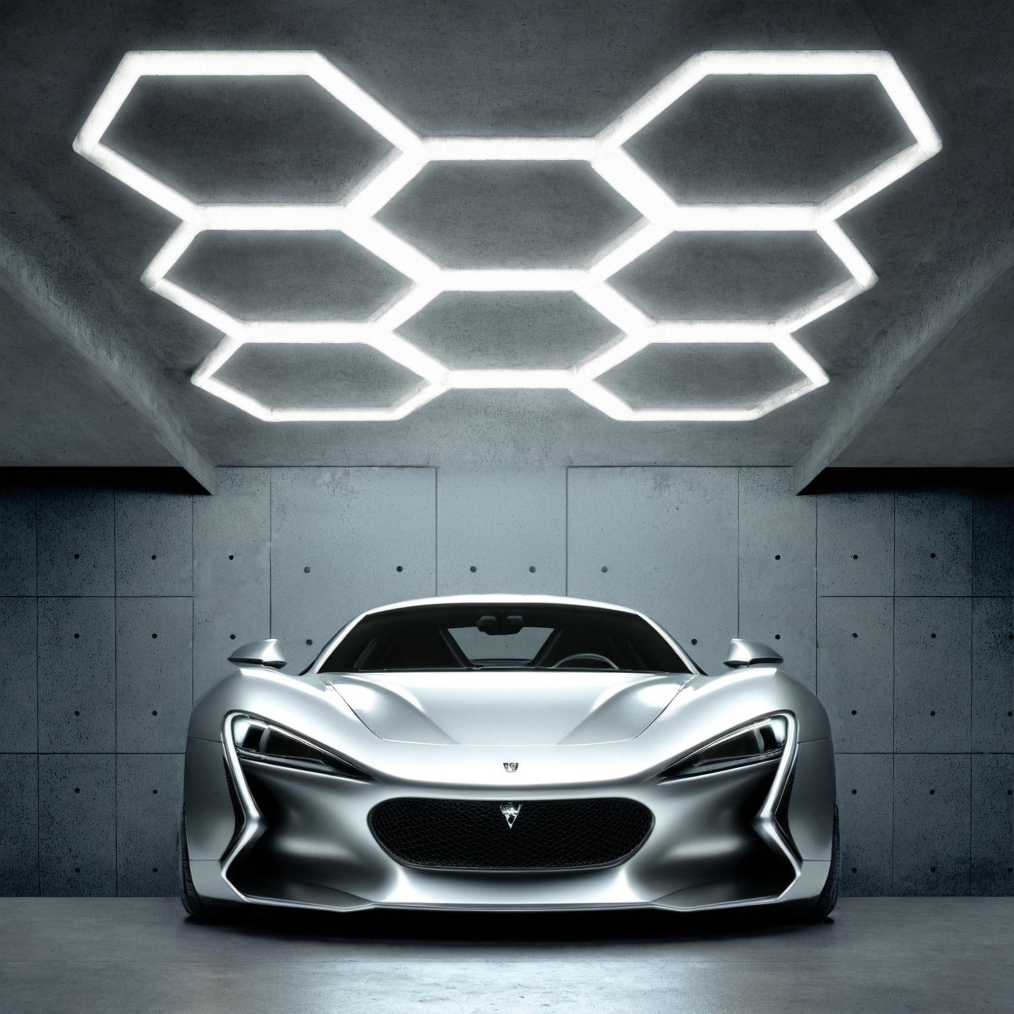 Barberpub Deckenleuchte BarberPub Hexagon Deckenleuchte LED Garage Light LP günstig online kaufen