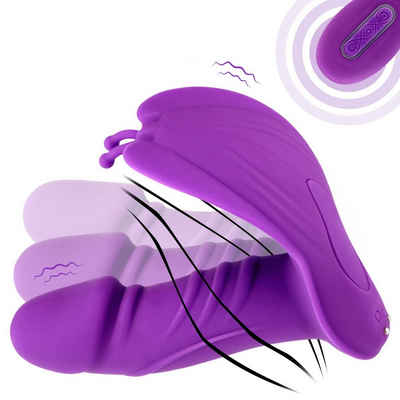 LETGOSPT Butterfly-Vibrator G-Punkt Massagegerät, mit 3 Swing-Modi & 7 Vibrationsmodi, Tragbarer Vibrator Mit Fernbedienung Sexspielzeug für Frauen Paare