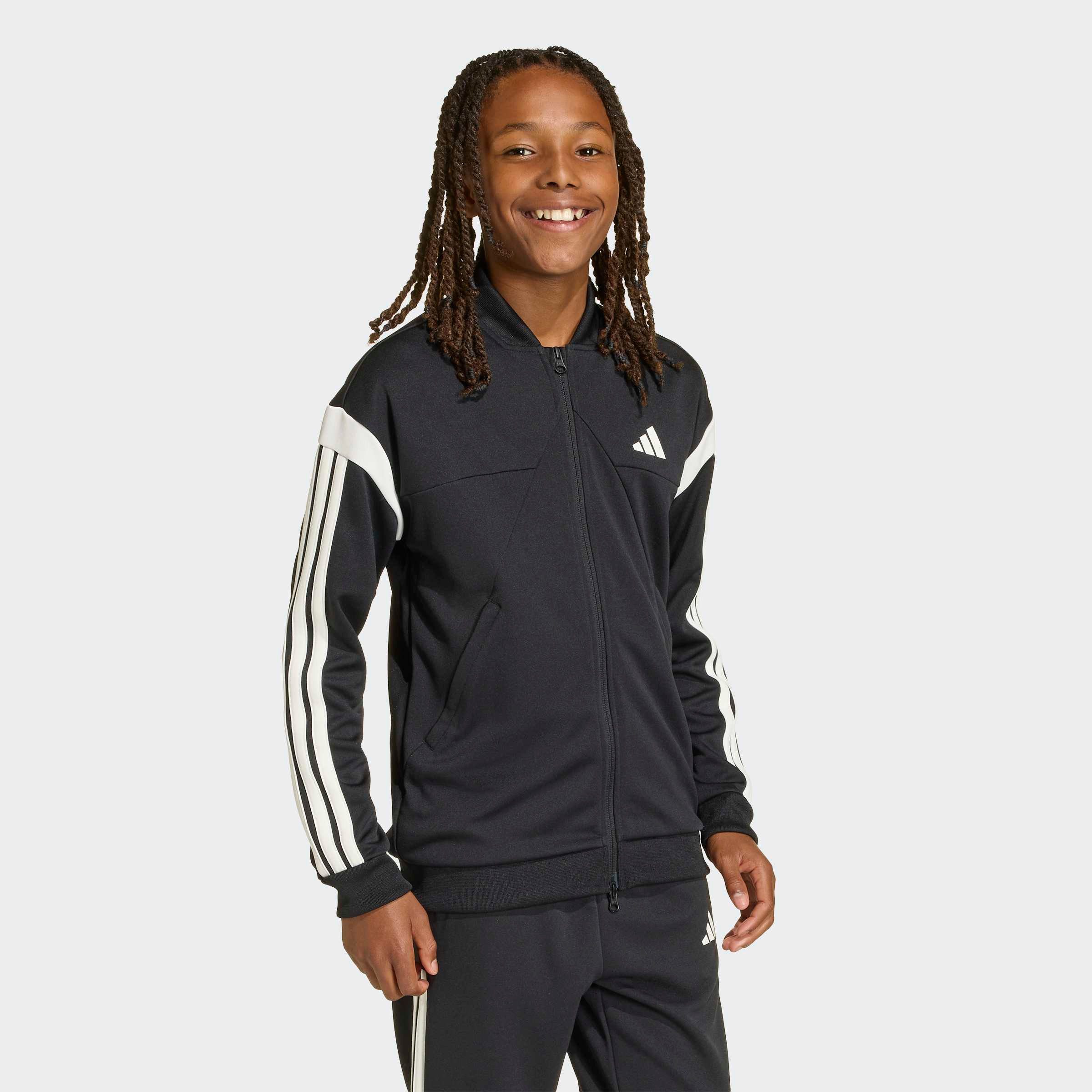 adidas Sportswear Trainingsjacke J HOT für Kinder, mit Reißverschluss, aus Polyester