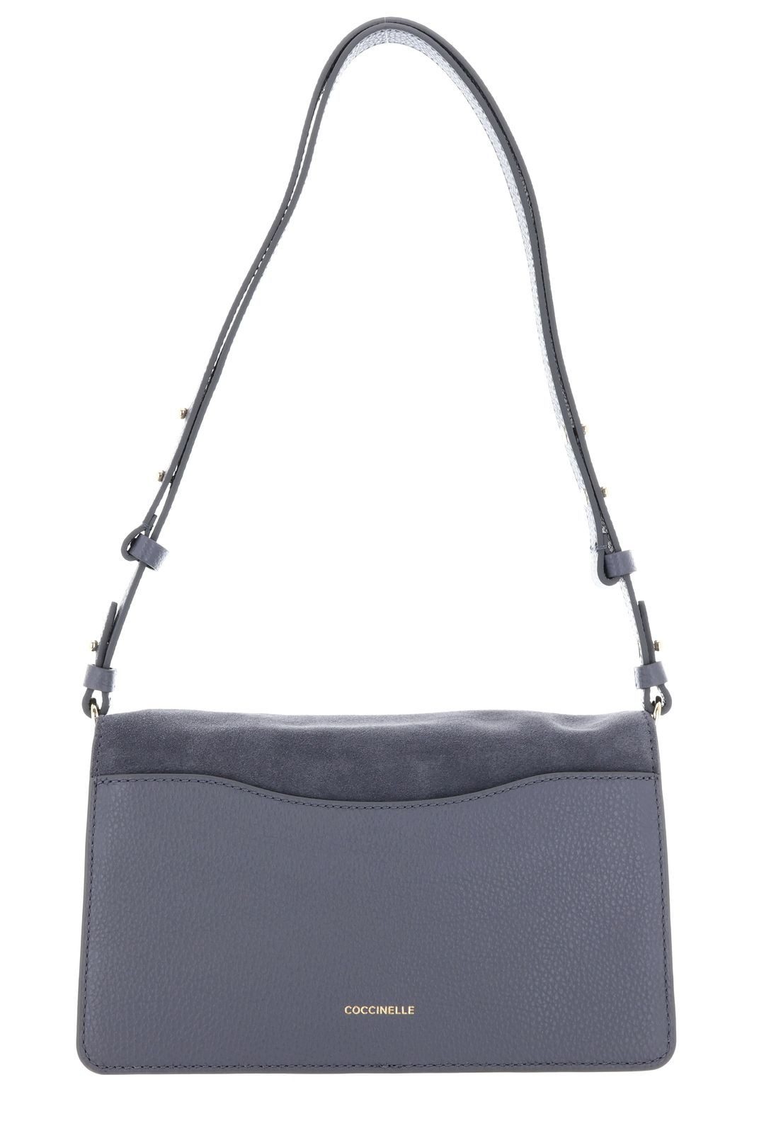 COCCINELLE Schultertasche Shoulder Bag Suede Le. / Grained Le., aus echtem Rindsleder
