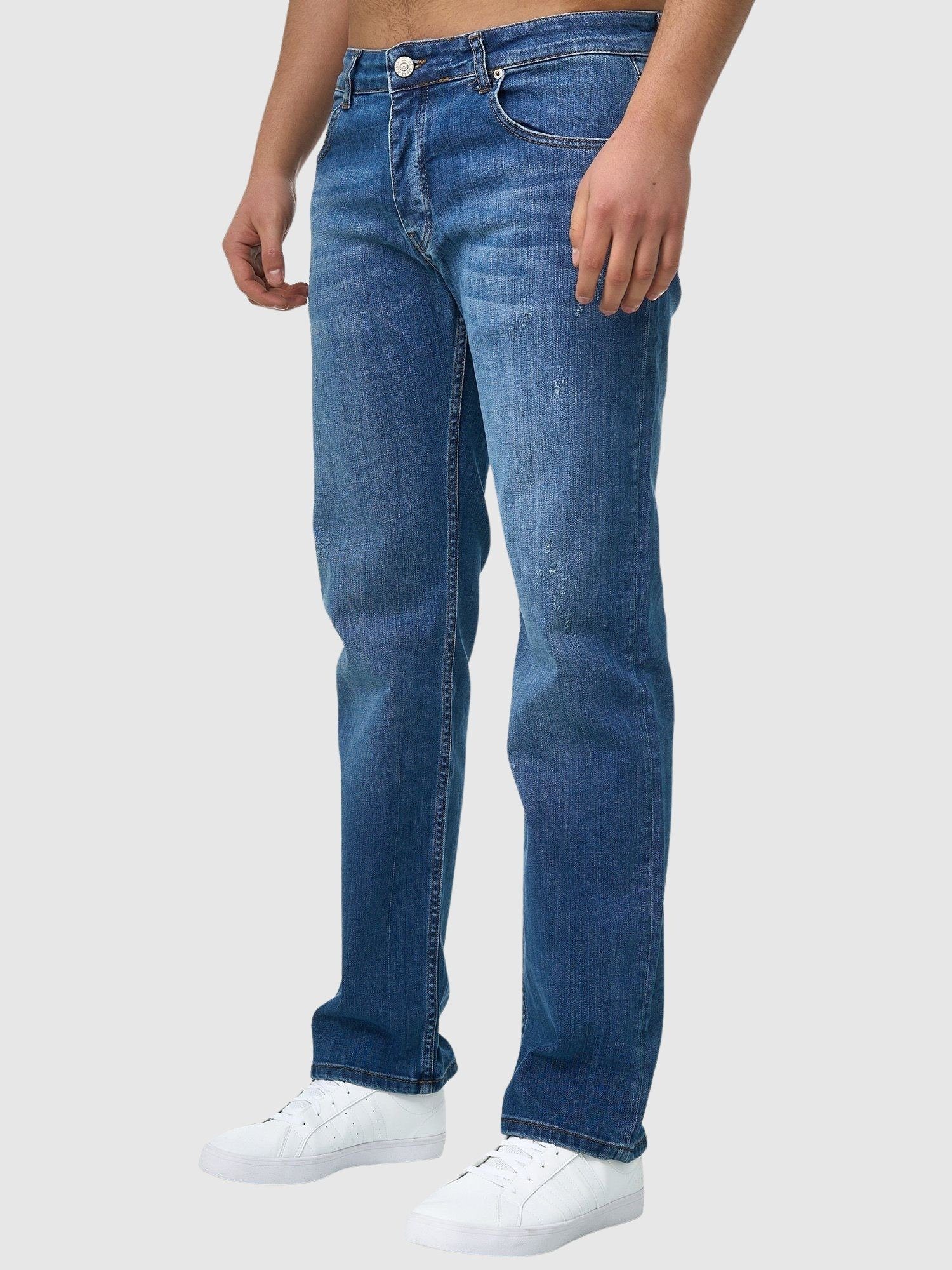 John Kayna Regular-fit-Jeans Herren Jeans Herrenjeans Jeanshose 1-tlg) Bootcut, (Jeanshose Freizeit,Casual Designerjeans Denim Designer Regular Fit Herrenho