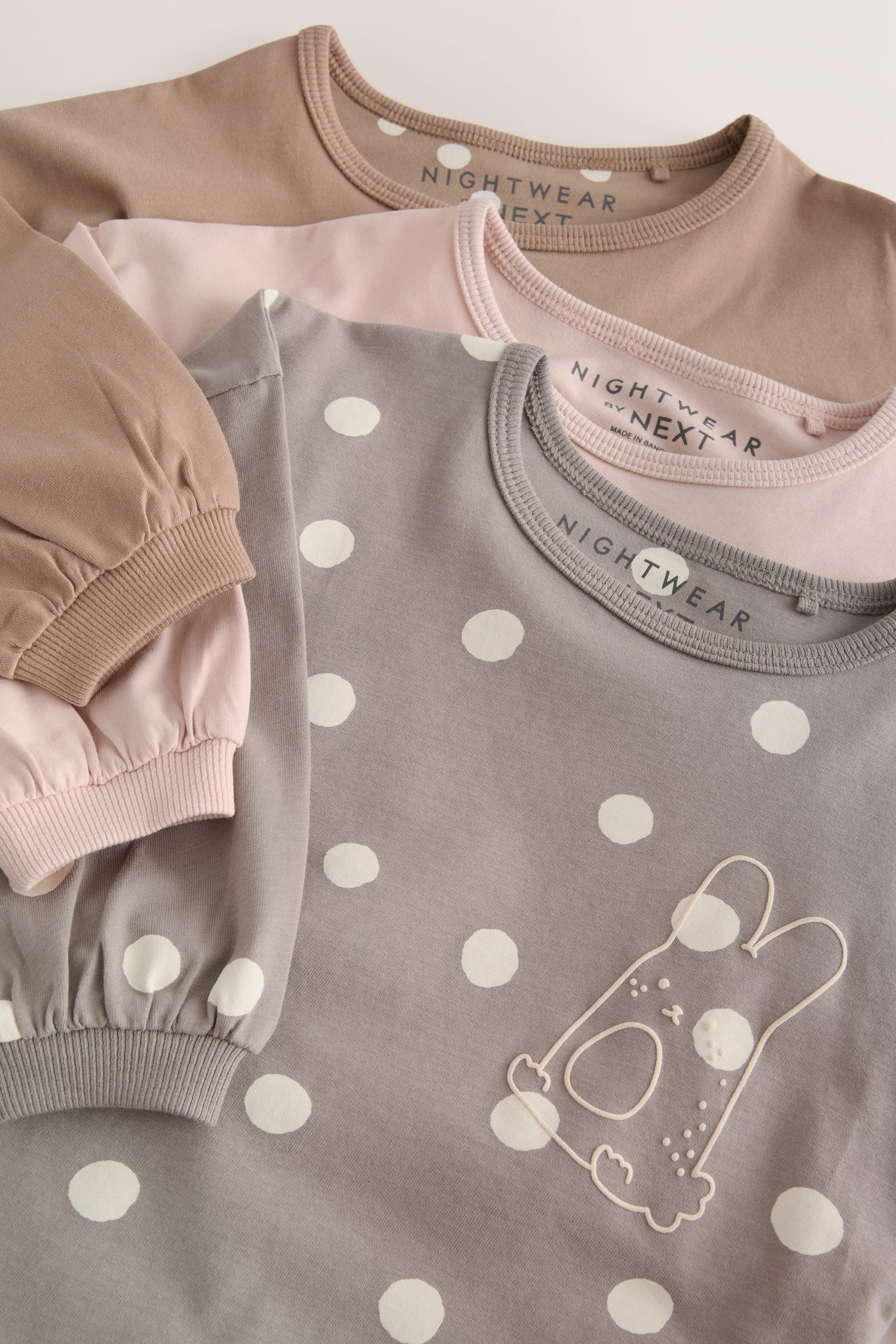 Next Pyjama Schlafanzug mit Jogginghose im 3er-Pack (6 tlg) – Bild 4 von 5