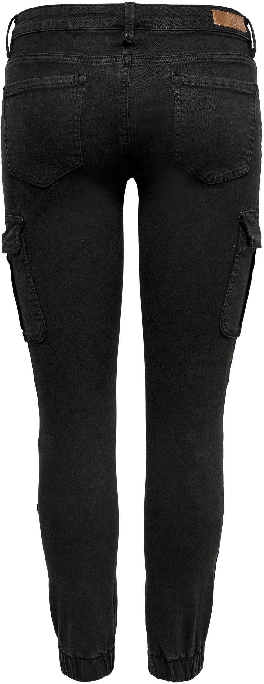ONLY Cargohose ONLMISSOURI REG ANK CARGO PNT knöchellang mit elastischem Beinabschluss