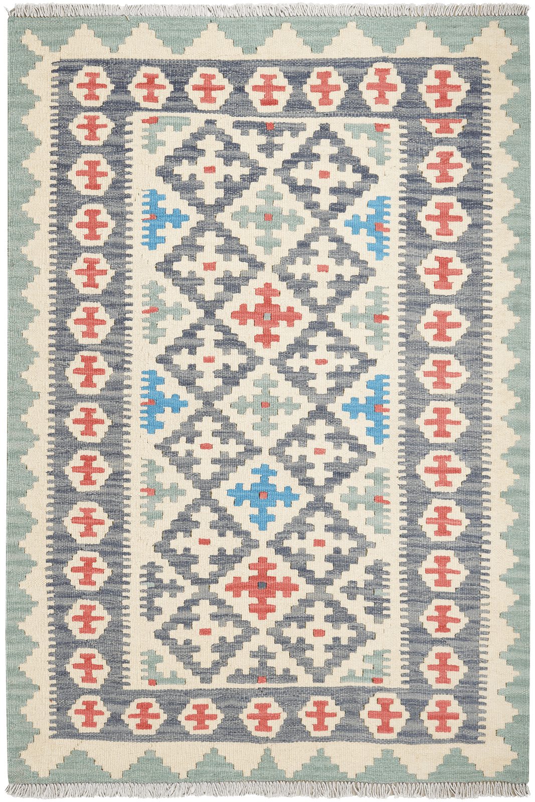 Looma Teppich Kelim Gashgai 174x117cm, rechteckig, Höhe: 5 mm, Gashgai, Schurwolle, Unikat