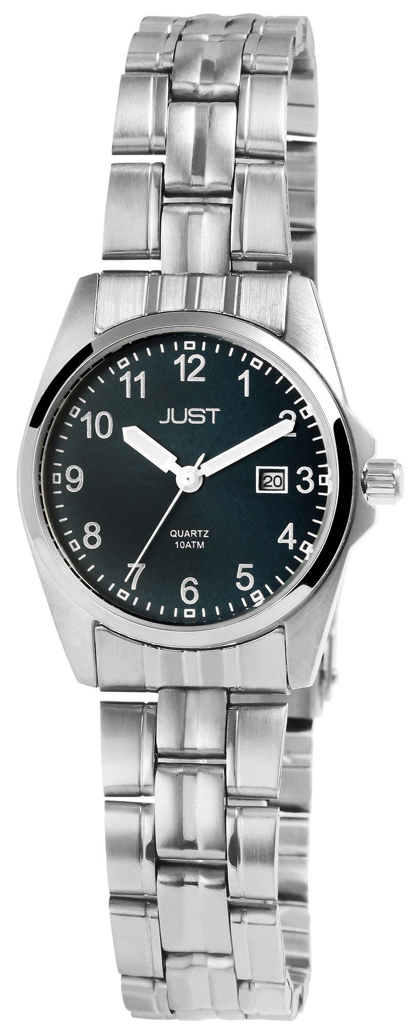 Quarzuhr Esrah Edelstahlband, 10ATM, Datumsanzeige