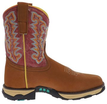 Corral Boots W5001 Braun Rot Cowboystiefel Rahmengenähte Damen Westernstiefel