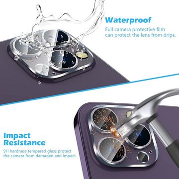 MSM 3X 3D Kameraglas für Apple iPhone 14 Pro / 14 Pro MAX Schutz, Kameraschutzglas