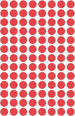Avery Zweckform Etiketten AVERY Zweckform 3589, 416x Markierungspunkte, ablösbar, 8 mm, rot