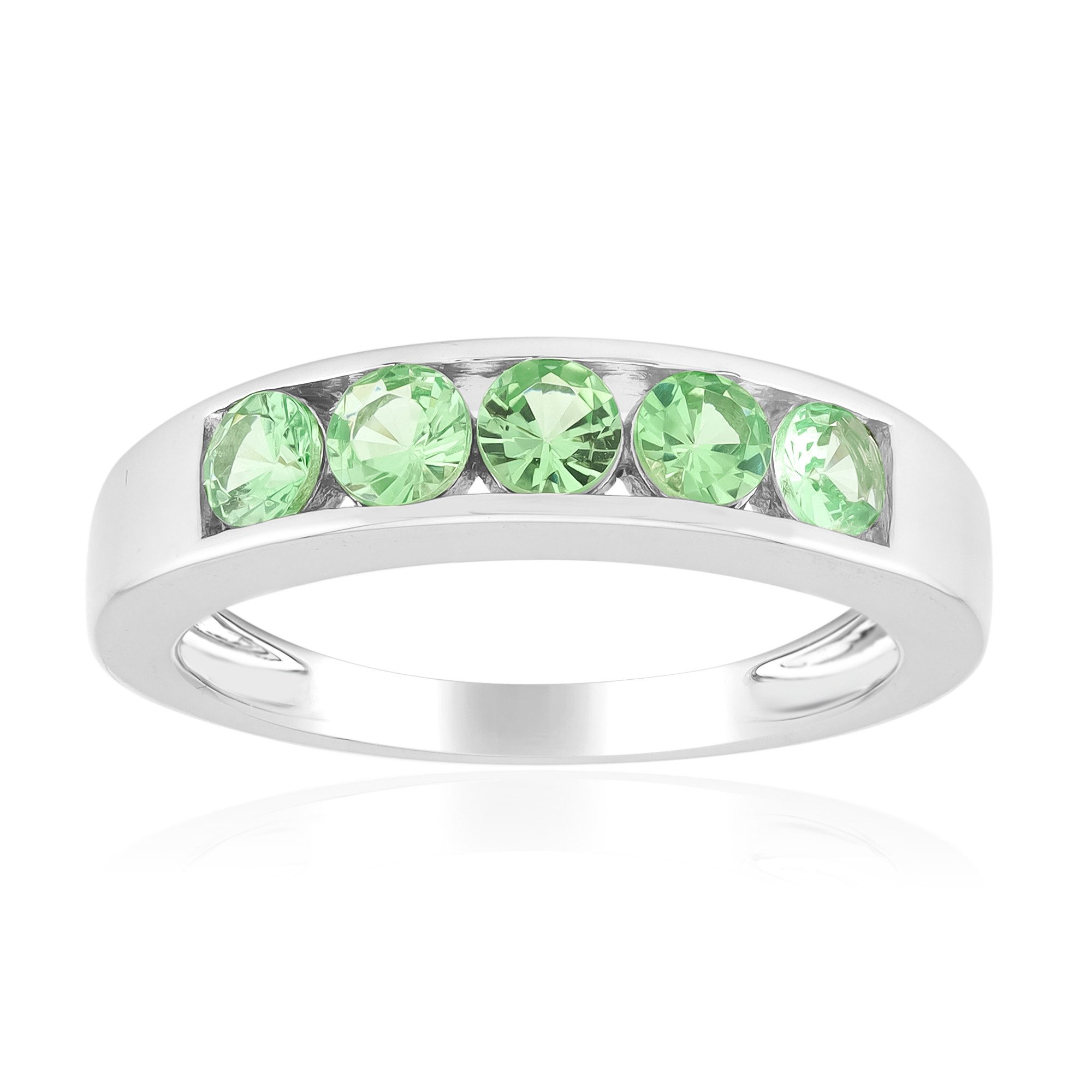 Silberring Tansanischer Tsavorit Silber Ring, 0,867 ct