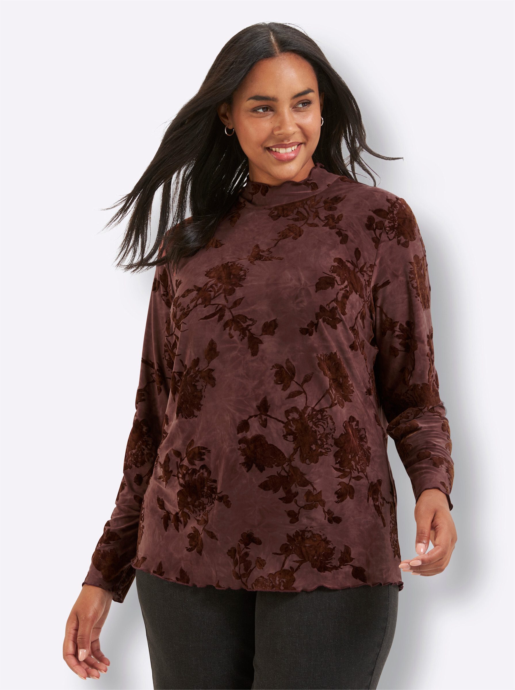 sheego by Joe Browns T-Shirt Langarm-Shirt Langarm