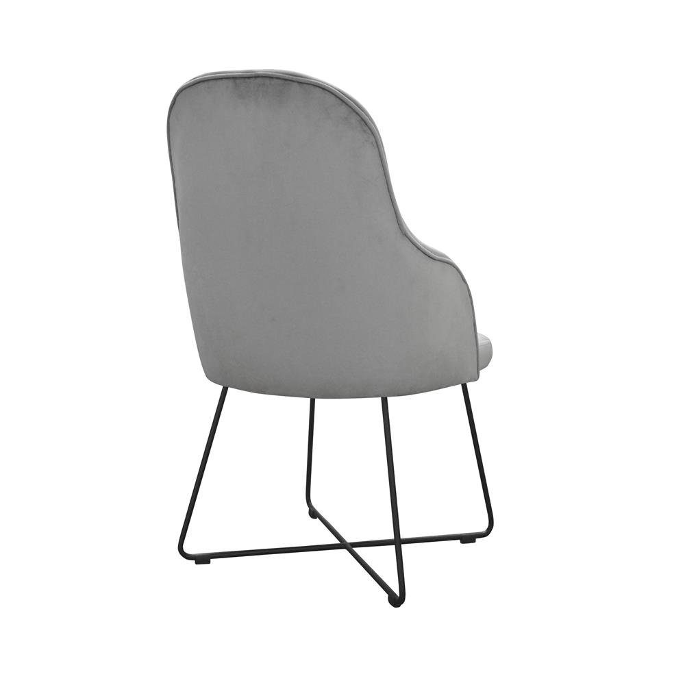 Stoff Kanzlei Textil JVmoebel Grau Praxis Zimmer Stühle Ess Warte Design Sitz Stuhl, Stuhl Polster