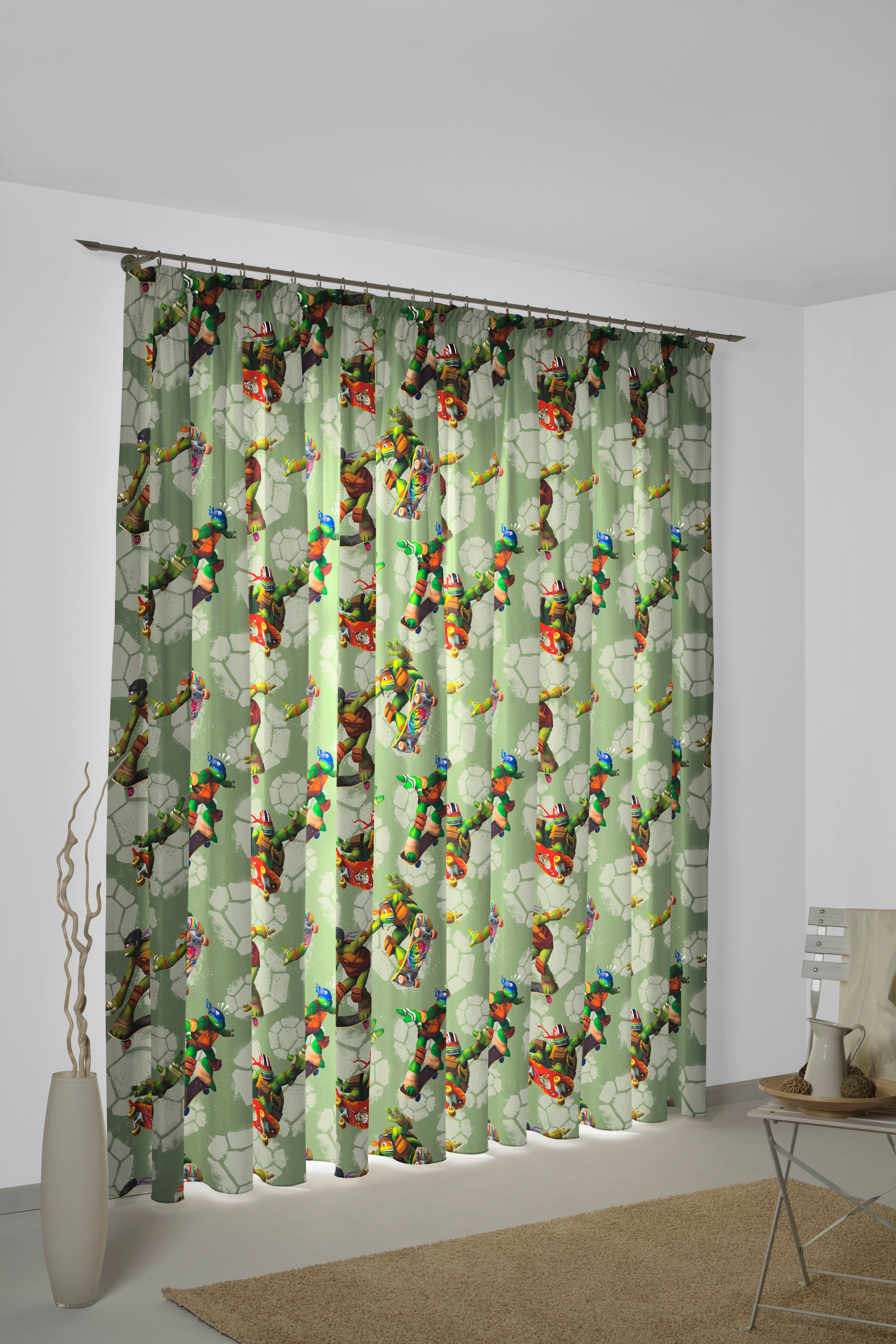 Wirth Vorhang Turtles (1 St), Multifunktionsband, verdunkelnd, Satin, Nickelodeon