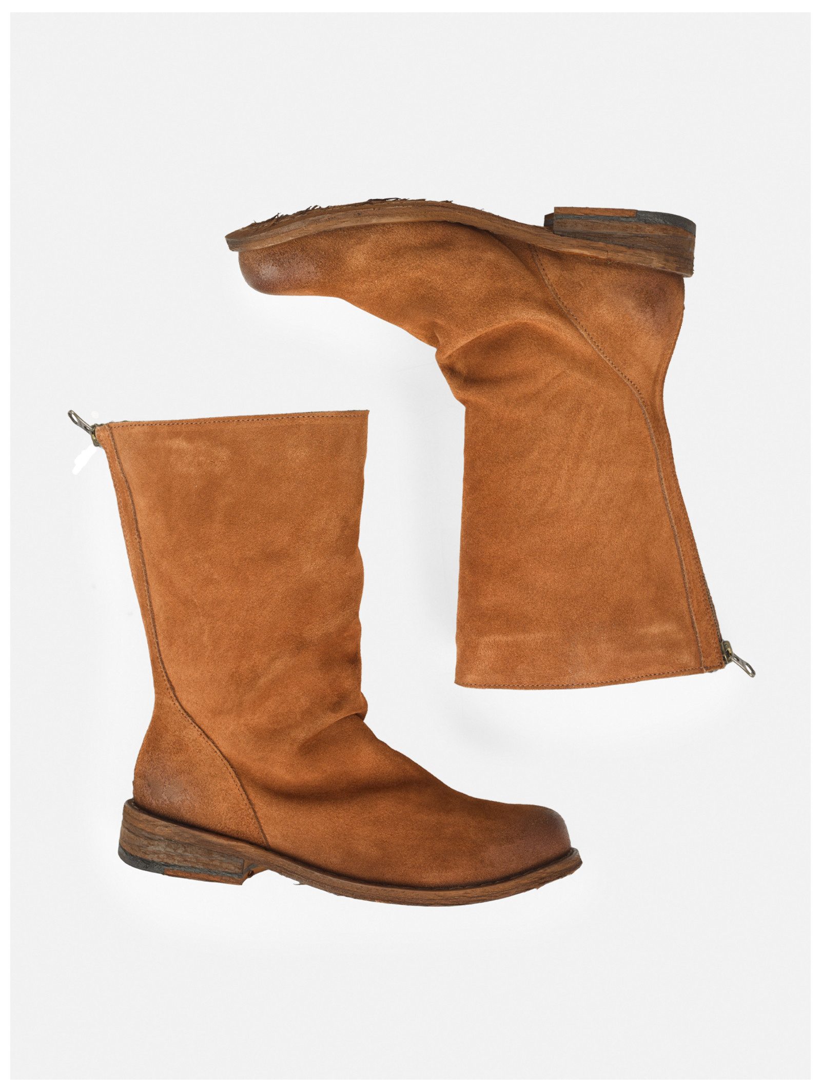 Felmini Wide Fit Stiefel Veloursleder . Stiefel