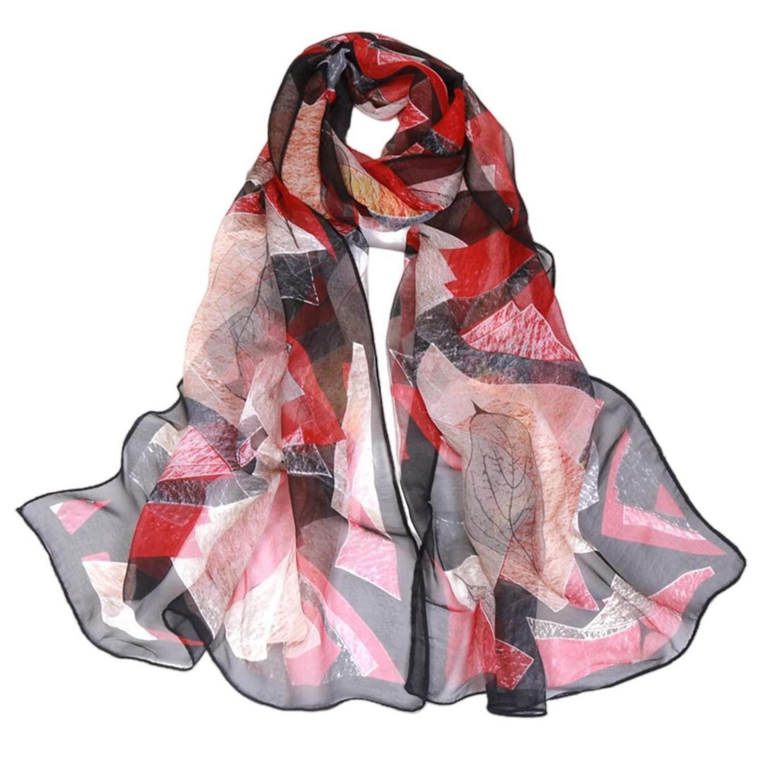 LuxusKollektion Halstuch Halstuch Damen bunt leicht 160x50cm, (1-St)