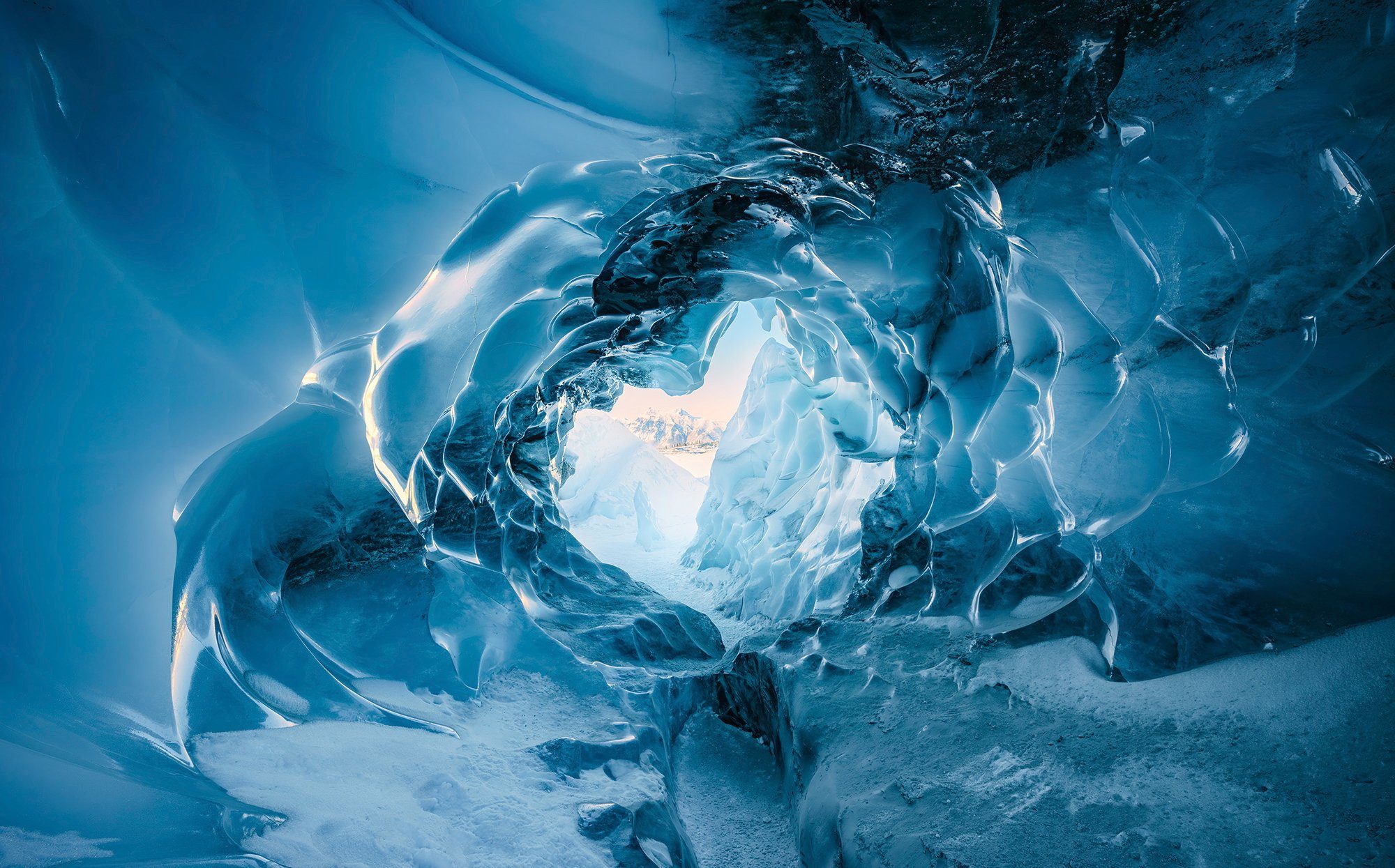 Vliestapete Digitaldruck Vlies - The Eye of the Glacier - Größe 450 x 280 cm