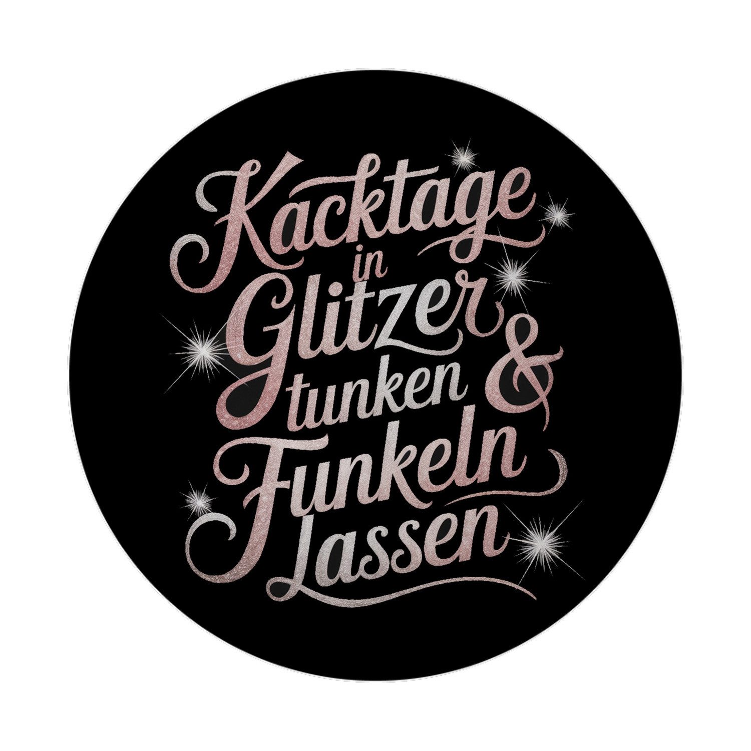 Magnet Kacktage in Glitzer tunken Magnet