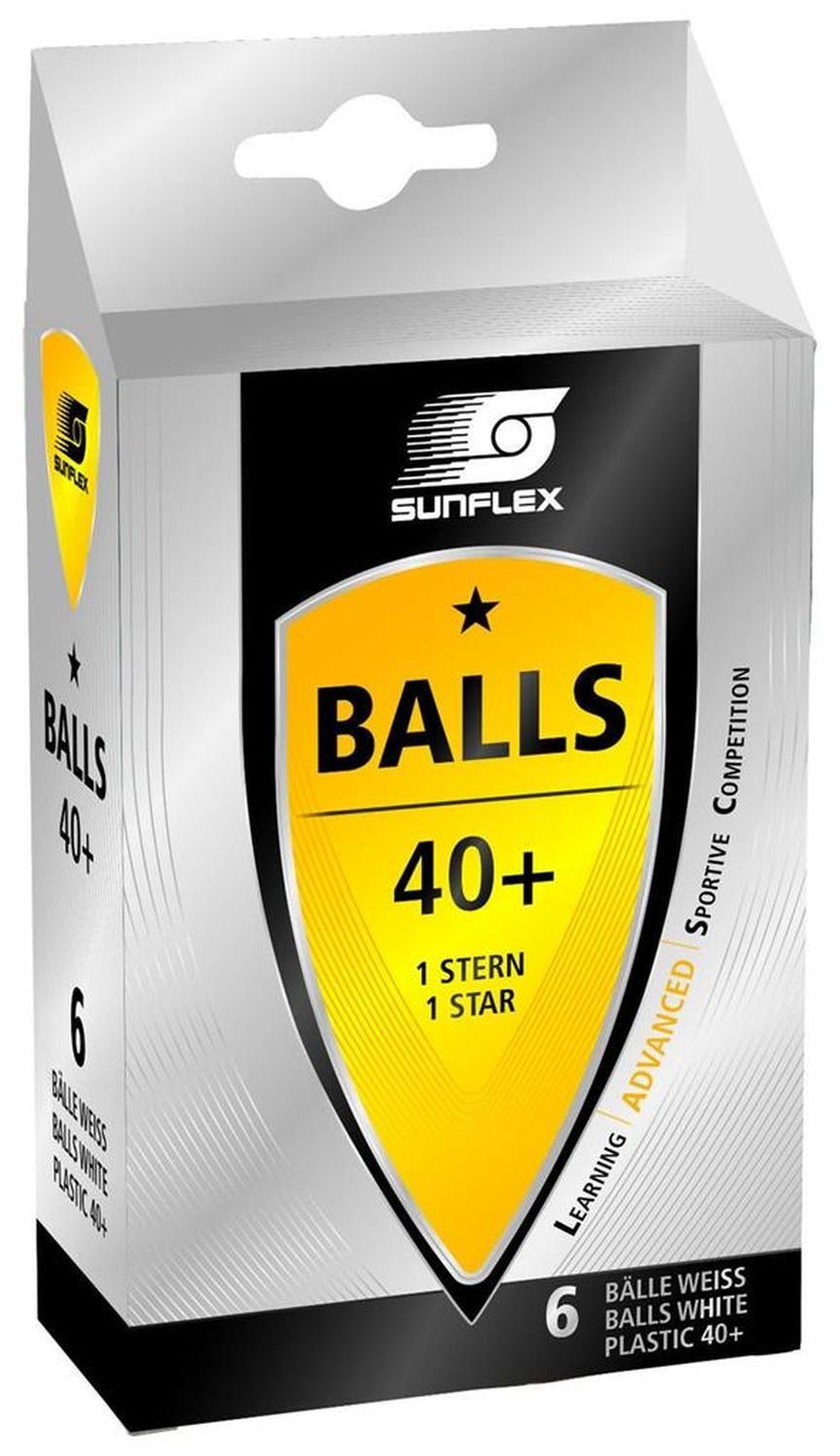 Tischtennisball 40+ in weiß 1 Stern