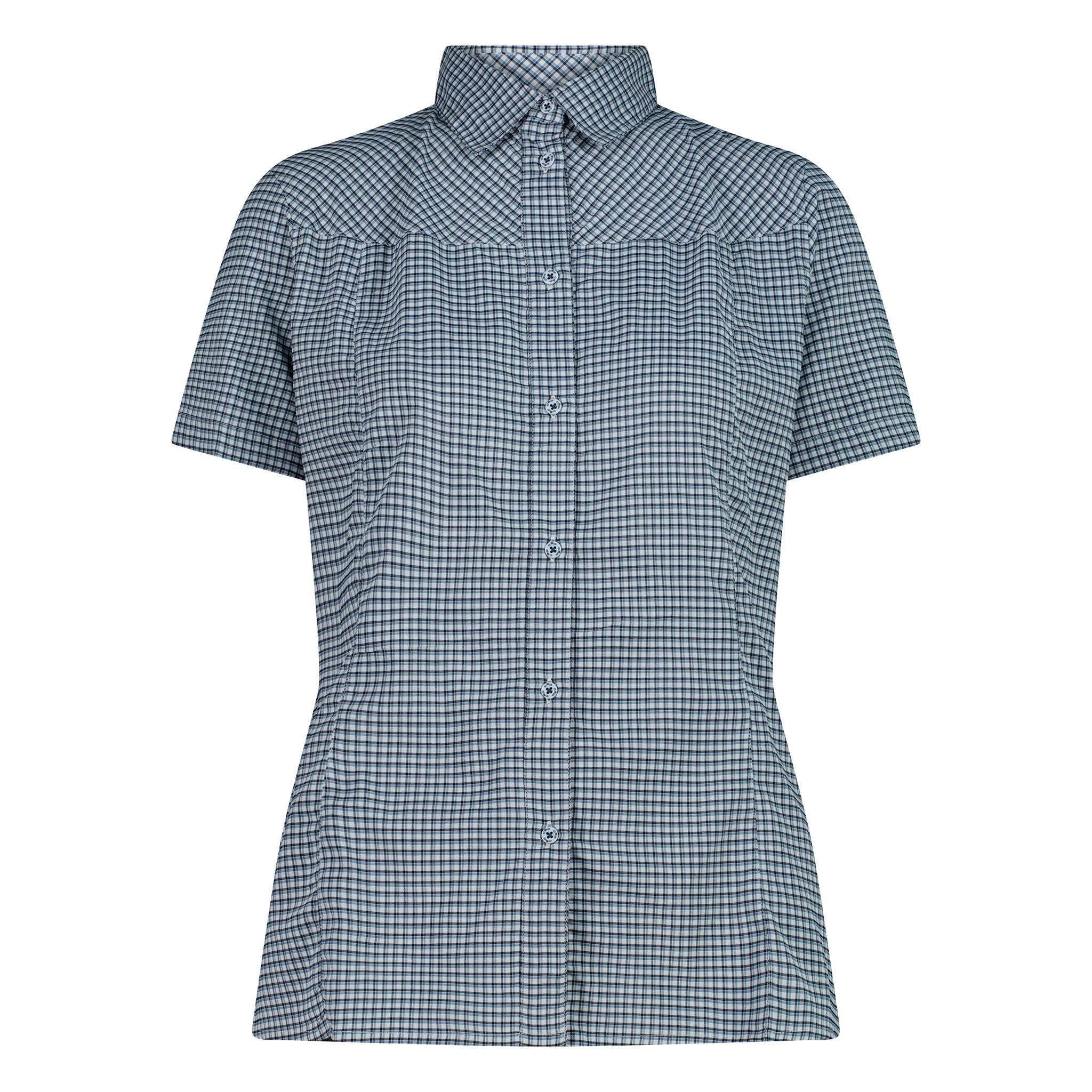 CMP Outdoorbluse Tech Shirt Button-Up mit Markendetails