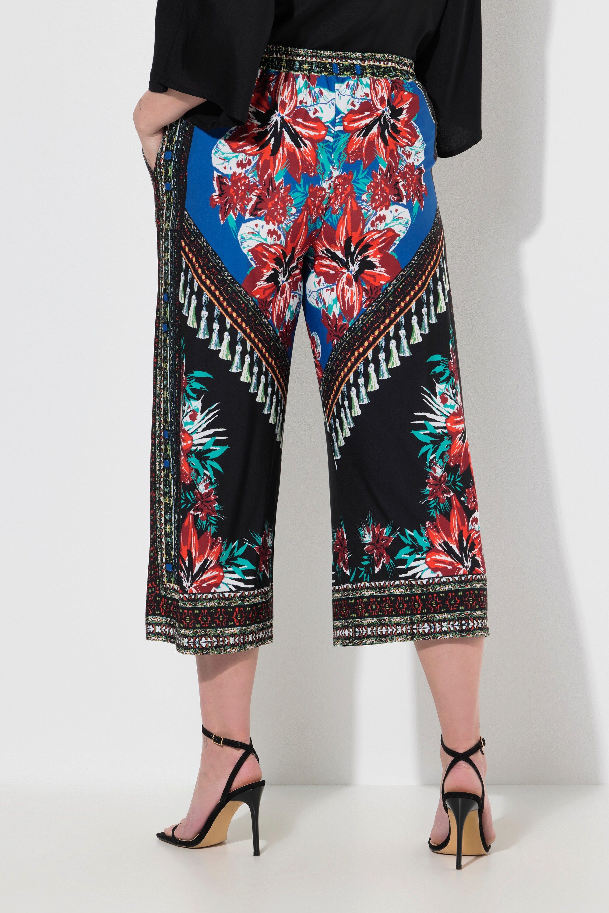 MIAMODA Culotte Culotte weit und gerade Blumenmuster