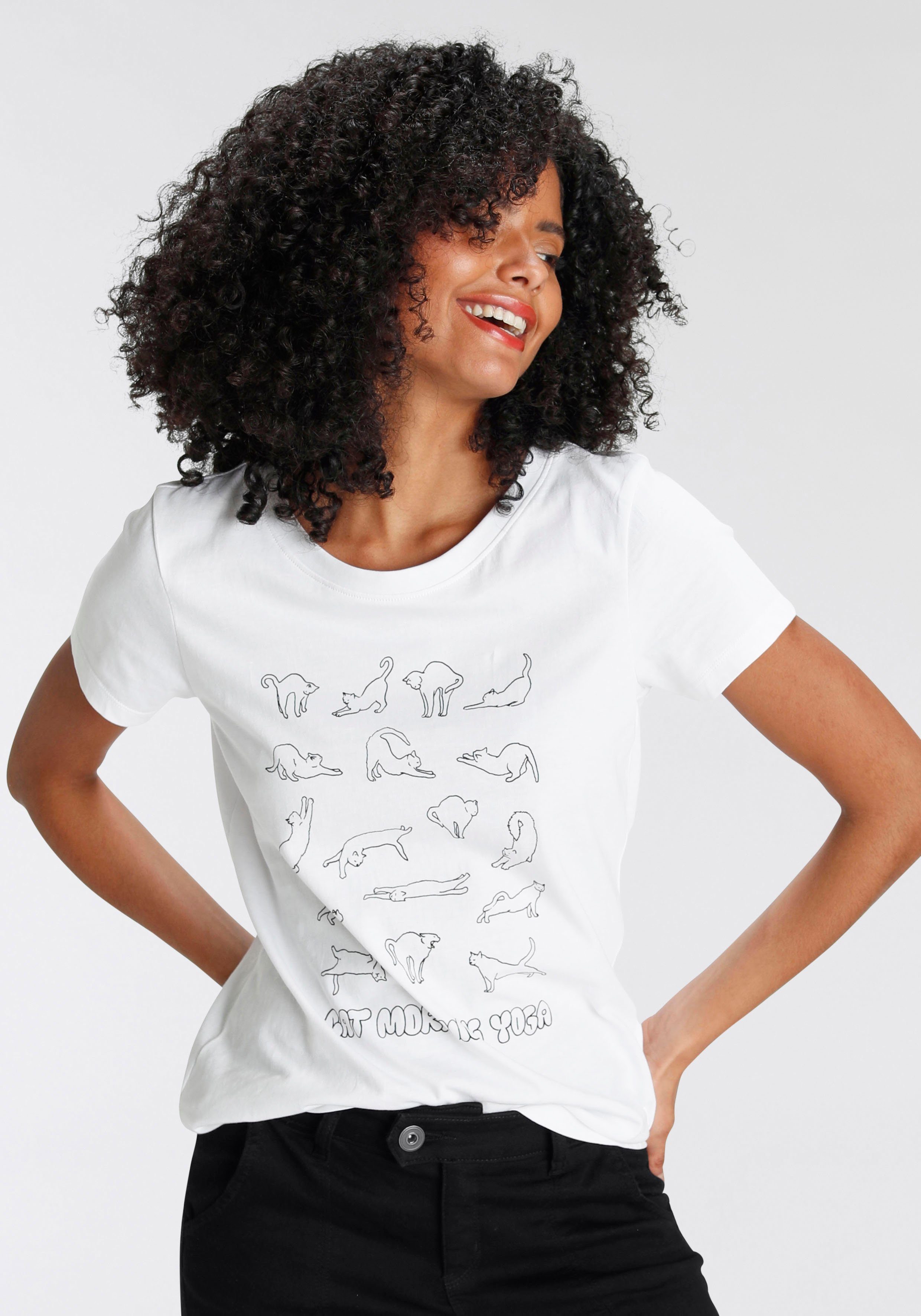 in weiß Designs Print-Shirt verschiedenen modischen AJC