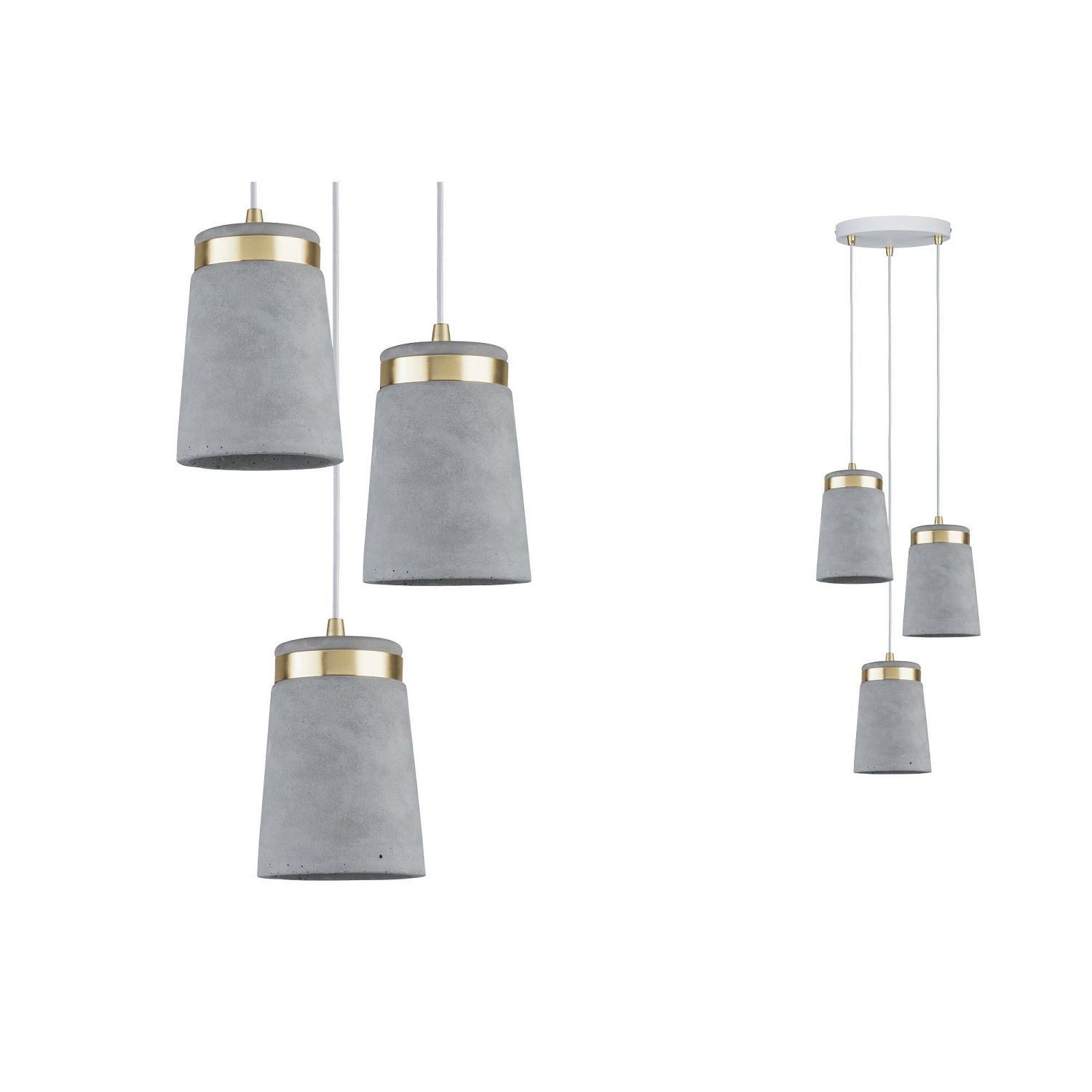 Paulmann Pendelleuchte Paulmann Neordic Norell Pendelleuchte max 3x20W E27 Grau/Weiß