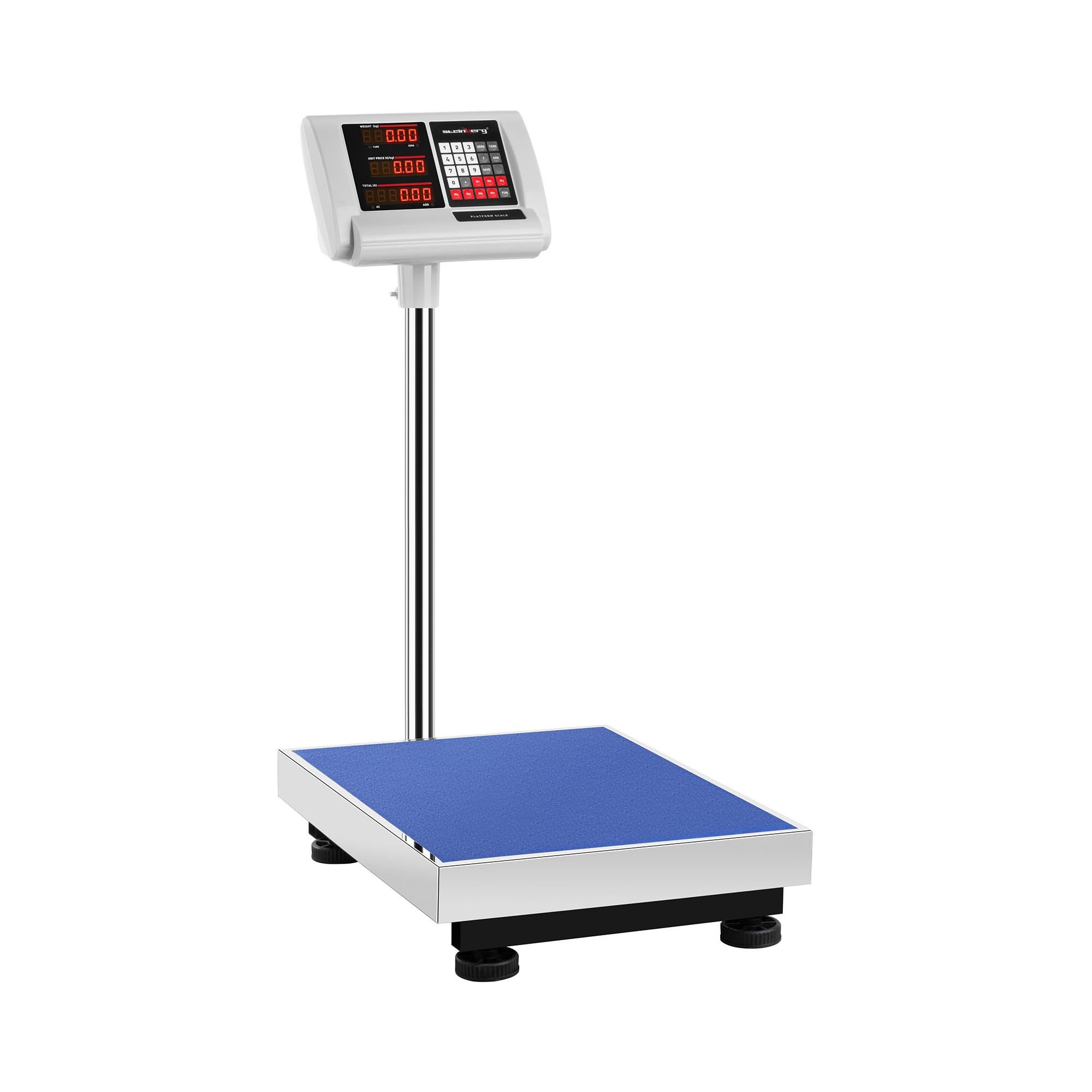 Steinberg Systems Präzisionswaage Plattformwaage 300 kg/ 50 g Bodenwaage Paketwaage Industriewaage 50x40