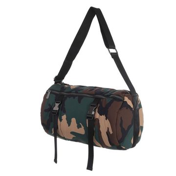Ital-Design Schultertasche Mittelgroße, Damentasche Baguette-Tasche