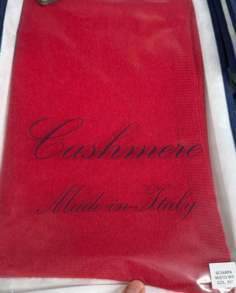 BZNA Wollschal BZNA Strickschal mit 10% Kashmir, kuschelig und warm Umhängeschal