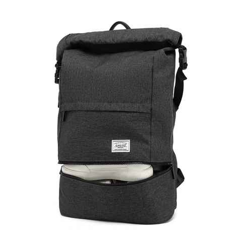 TAN.TOMI Rucksack Rucksack Herren mit Schuhfach Business Rucksack Schulrucksack, Rucksack mit Laptopfach außen, ergonomisches Rückendesign