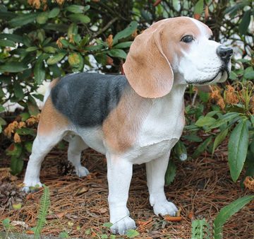 colourliving Tierfigur Hunde Figur Beagle Butch stehend Hund Tierfigur Hundefigur, Handbemalt, Wetterfest