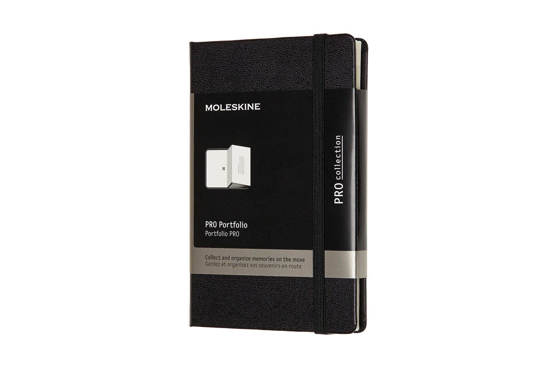 MOLESKINE Organisationsmappe, Portfolio - Fester Einband - Pocket/A6 - Schwarz - mit Fächern und Taschen