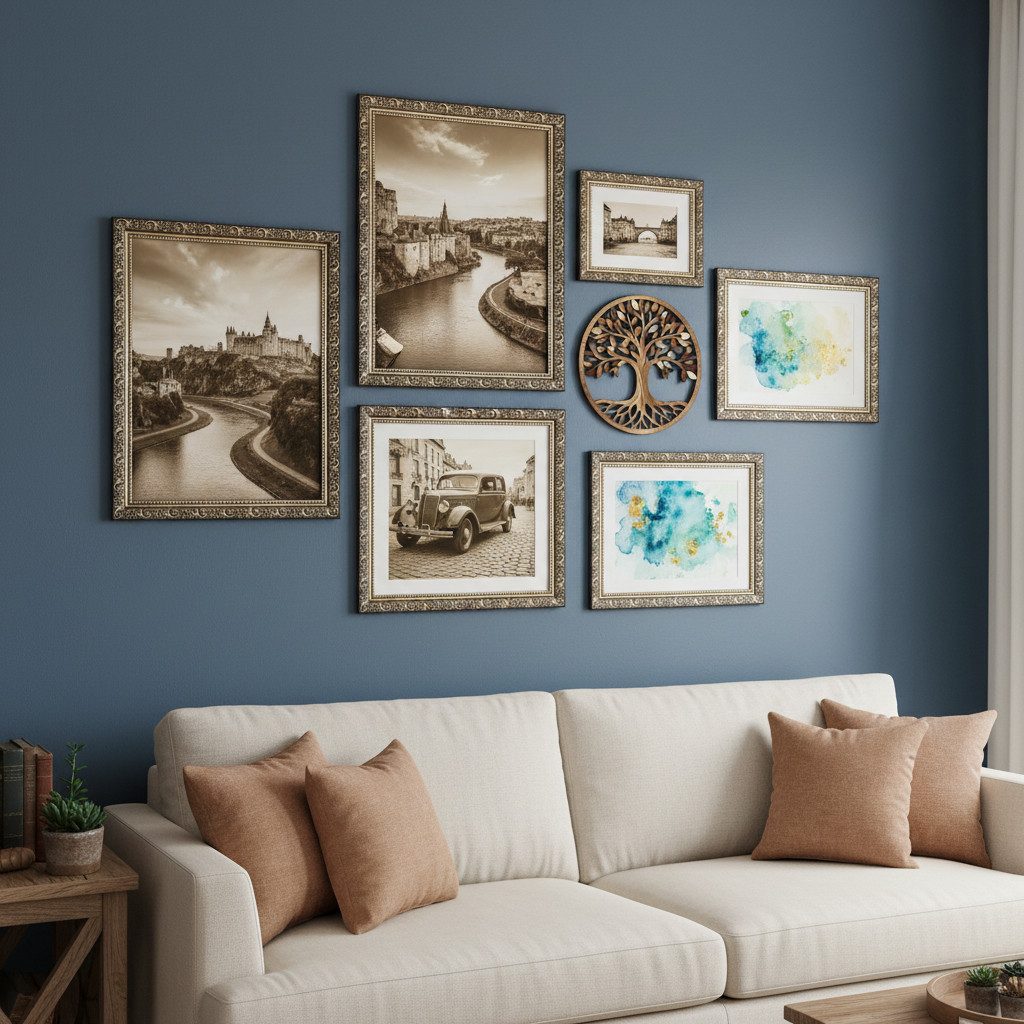 Victor (Zenith) Bilderrahmen Vinci, Bilderrahmen Schwarz Gold 13x18 cm, Bilderrahmen Barock, Antik