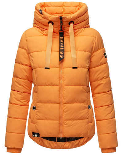 Navahoo Steppjacke Amayaa stylische Damen Winterjacke mit coolen Applikationen