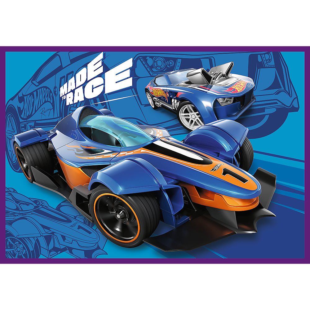 Trefl Puzzle Trefl, Hot Wheels, 4x250 Teile Puzzle, 250 Puzzleteile