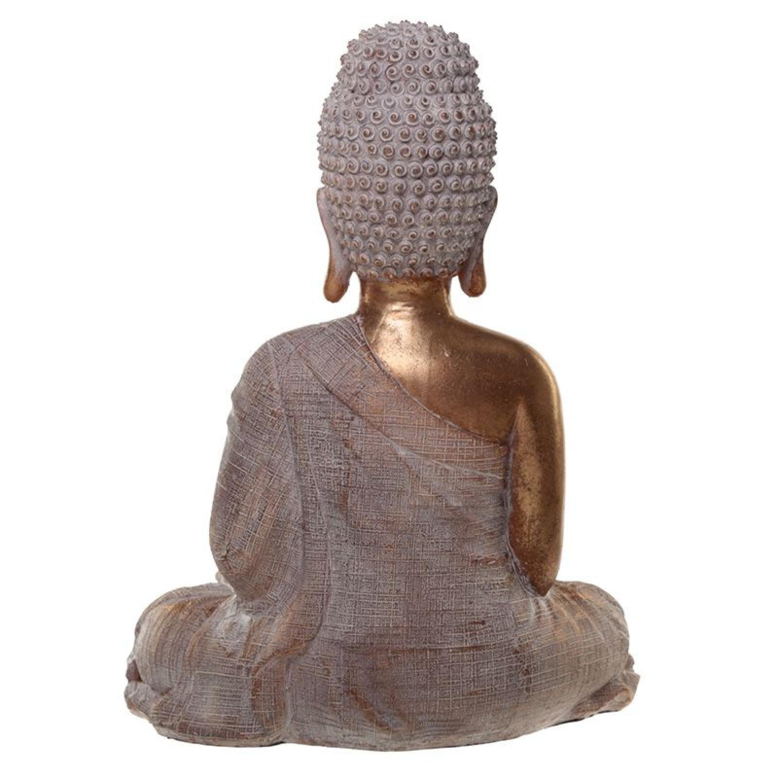 Buddhafigur und weisser Spirituell Thai Puckator - Buddha Goldener