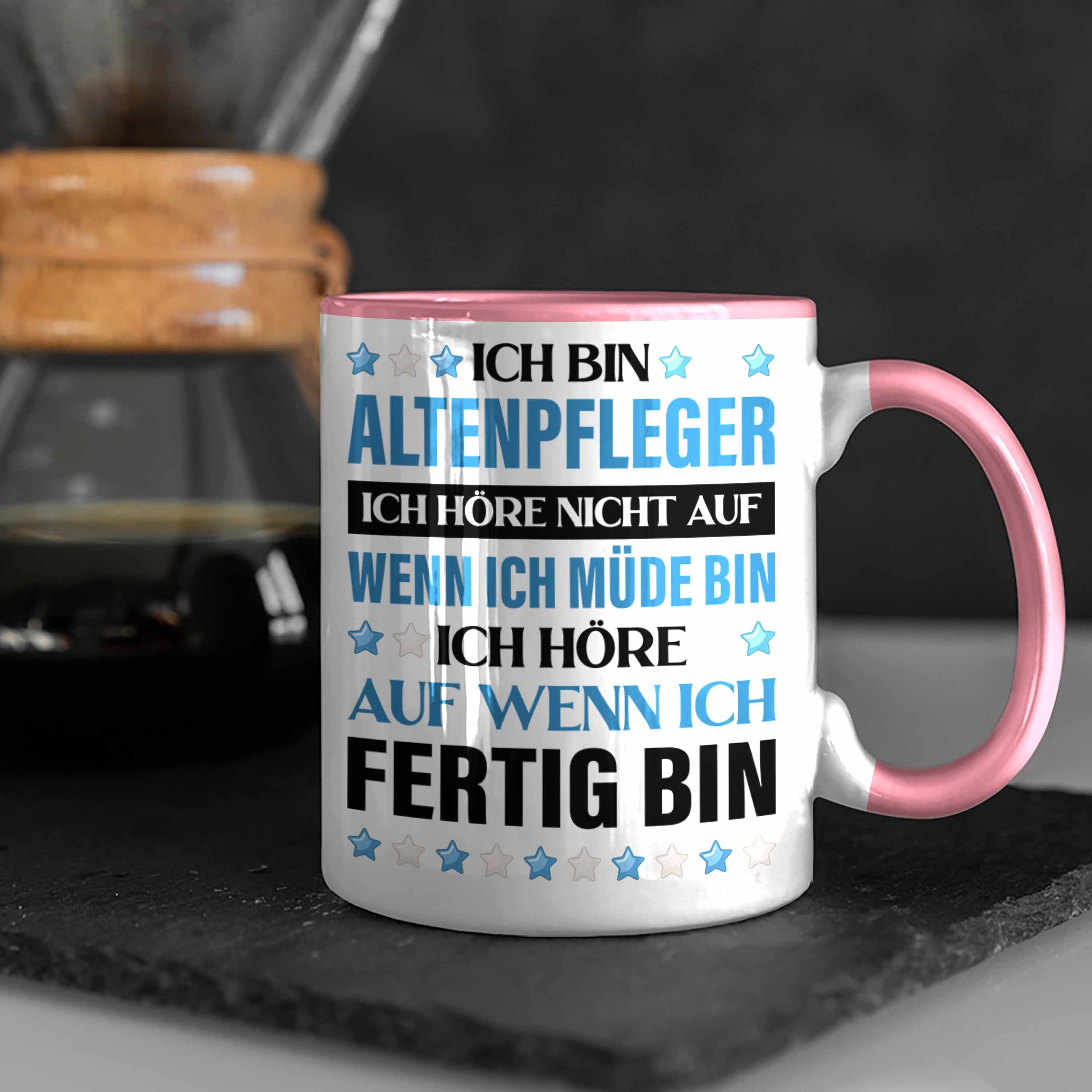 Trendation Tasse Trendation - Altenpfleger Rosa Geschenkidee Zubehör Geschenke Tasse Lustig Kaffeetasse Pfleger
