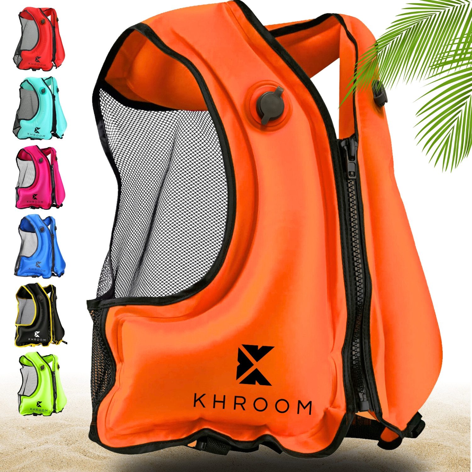 Khroom Schwimmweste aufblasbar Erwachsene für SUP, Kajak, Schnorcheln / Schnorchelweste, Keine Rettungsweste für Hochsee