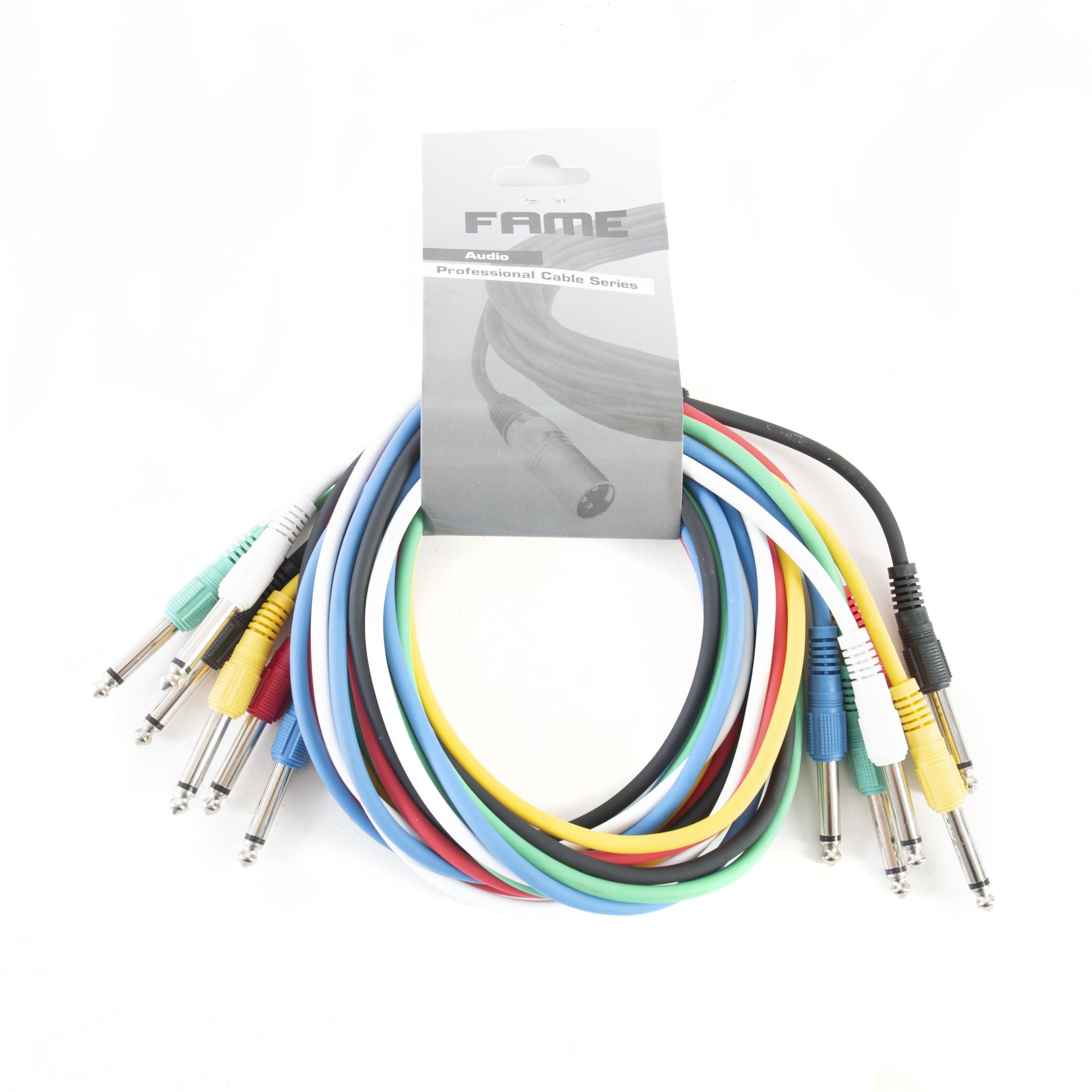 MUSIC STORE Audio-Kabel, Patchkabel, 1,5m, Multicolour, Mono, Gerader Stecker von MUSIC STORE