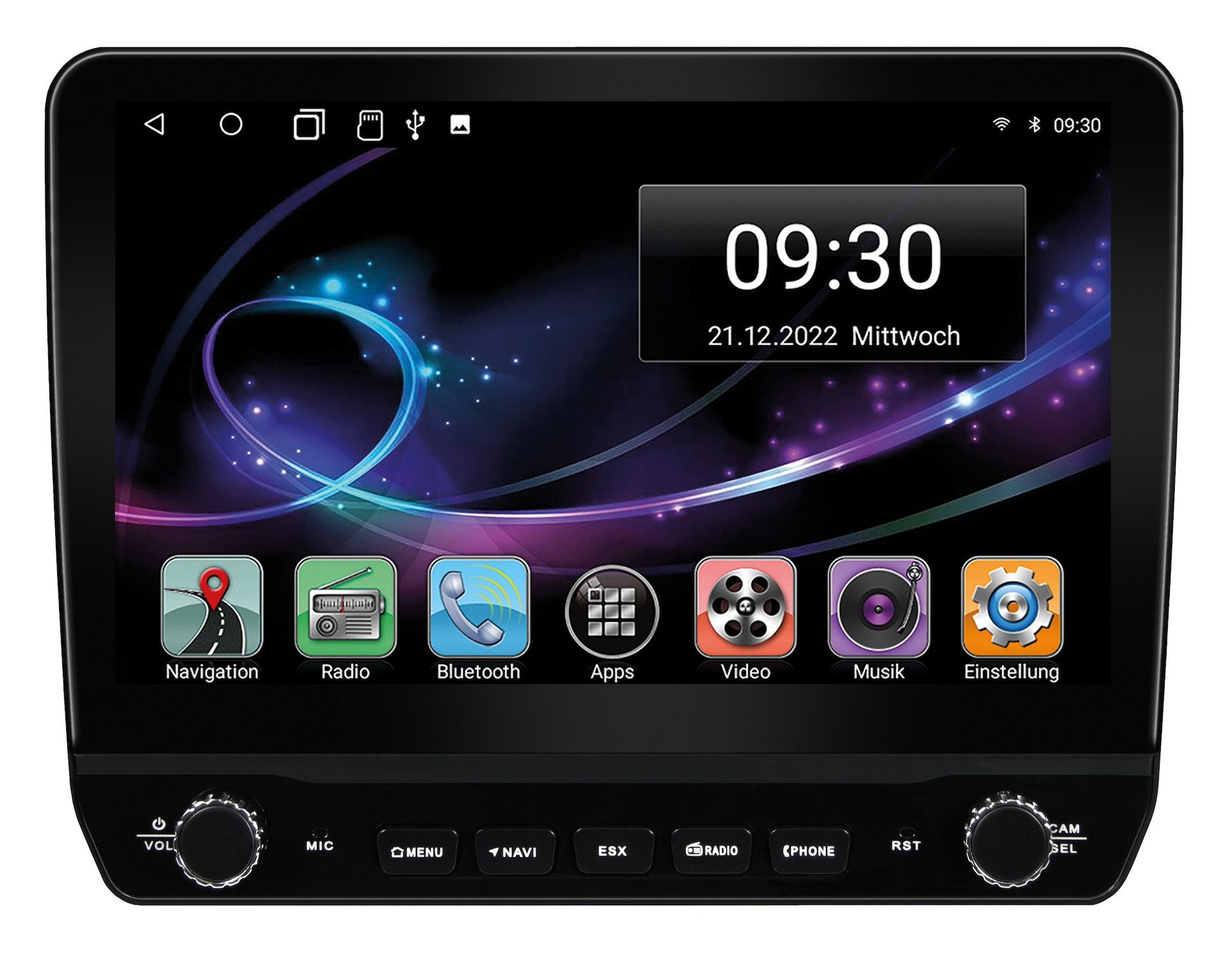ESX Multi Angel Naviceiver VN1061 10,1' mit DAB+, Blue Einbau-Navigationsgerät