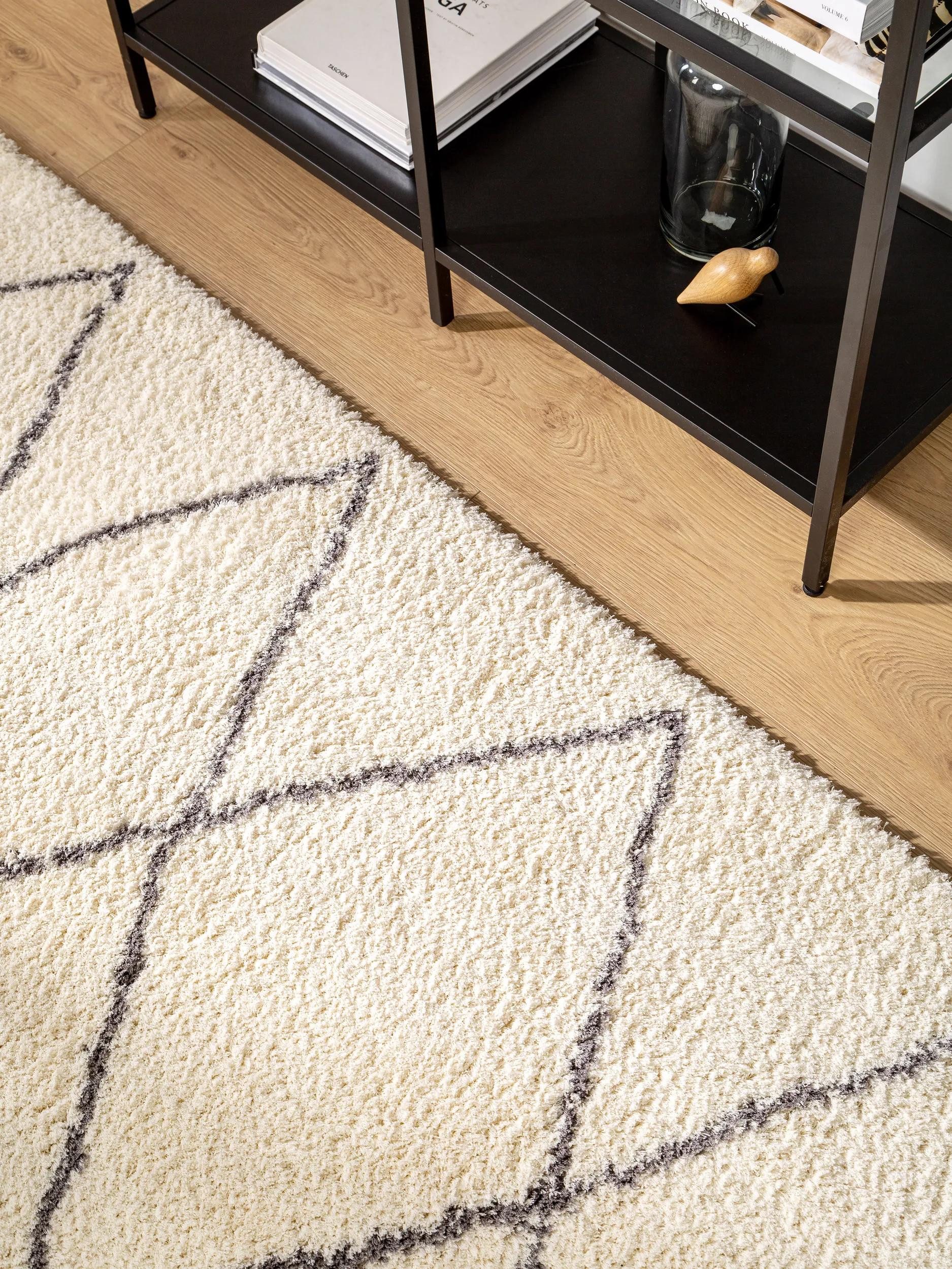 benuta Läufer Benno, rechteckig, Höhe: 21 mm, Teppich Wohnzimmer, Schlafzimmer, Esszimmer, Flur, Kunstfaser, Cozy