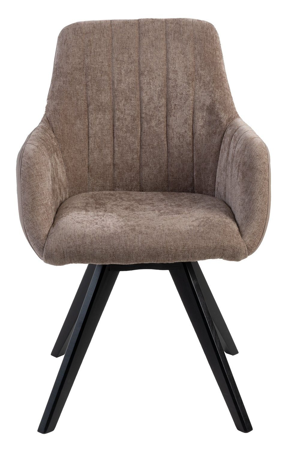 G+K Möbelvertriebs GmbH Sessel CENTRAL, Kunstfaser, Taupe, B 58 cm, T 55 cm, Buchenholzgestell, 90 Grad drehbar