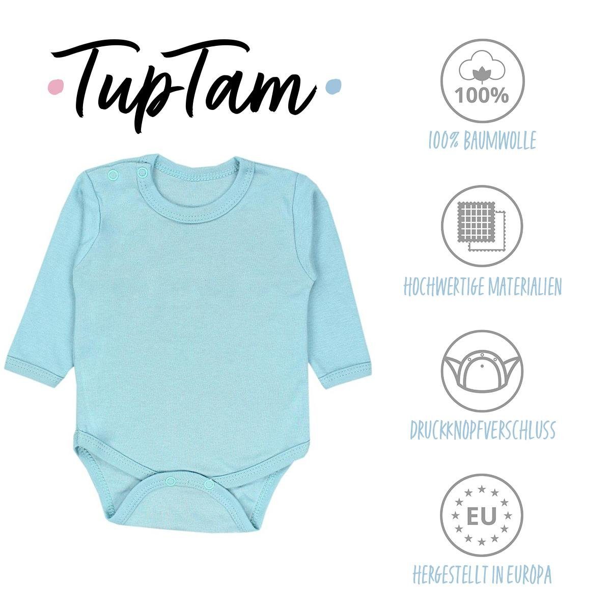 TupTam Langarmbody TupTam Jungen Baby Body Langarm Unifarben 5er Pack