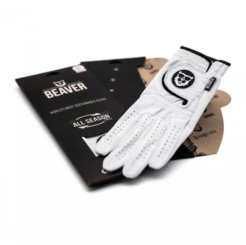 Beaver Golf Golfhandschuhe Beaver Golf Golfhandschuh All Season Weiß Damen Rechter Handschuh L